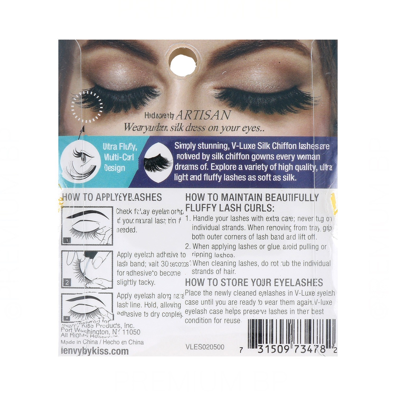 I Envy V Luxe Chiffon Silk Lash/Pestaña Inspired A-Line (Vles02)