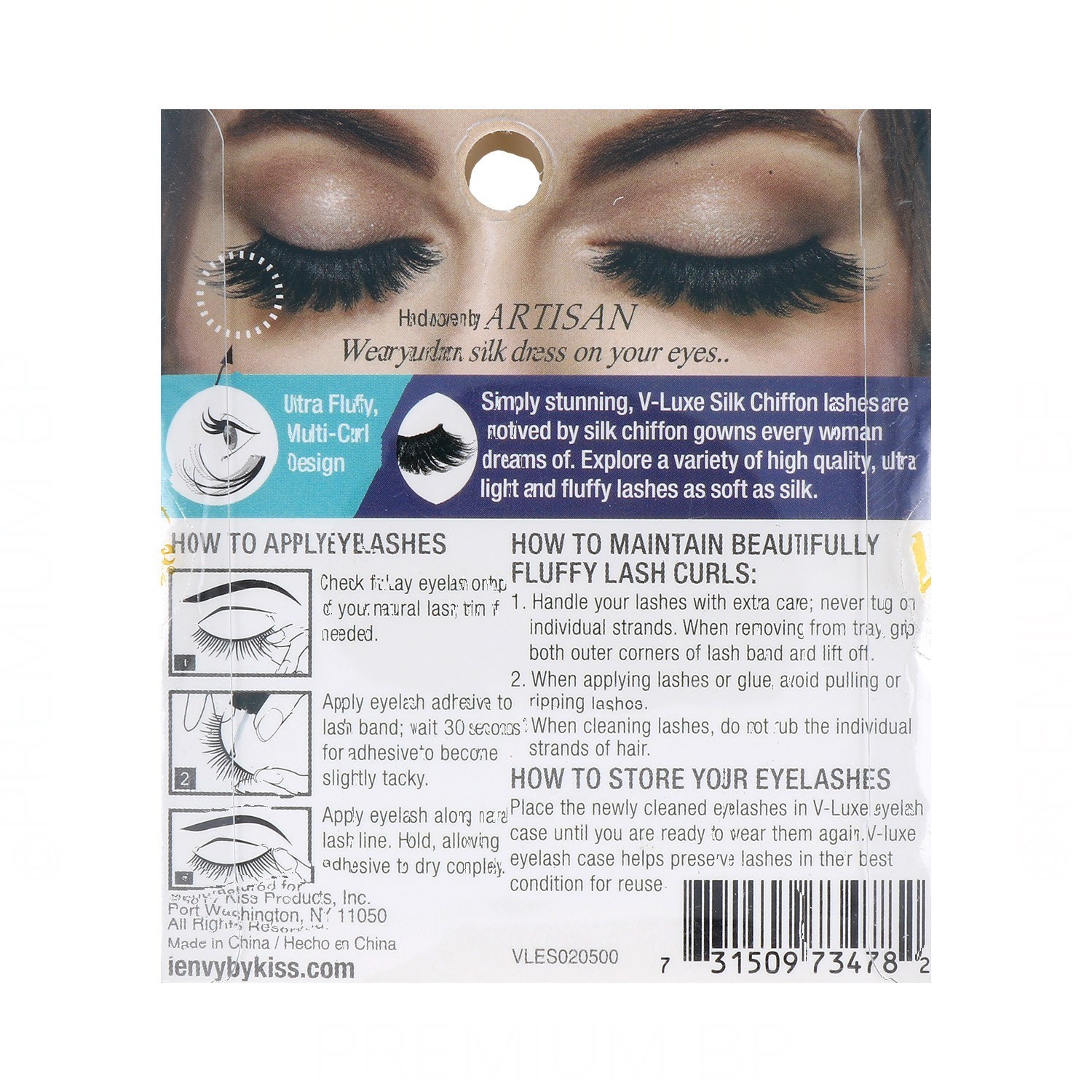 I Envy V Luxe Chiffon Silk Lash/Inspired A-Line (Vles02)