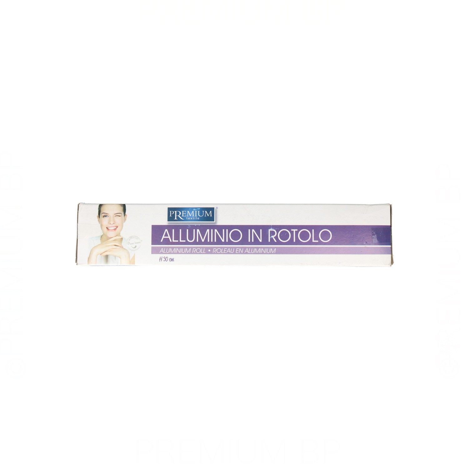 Foglio di alluminio Premium Roll in Box 30 cm. 15 micron