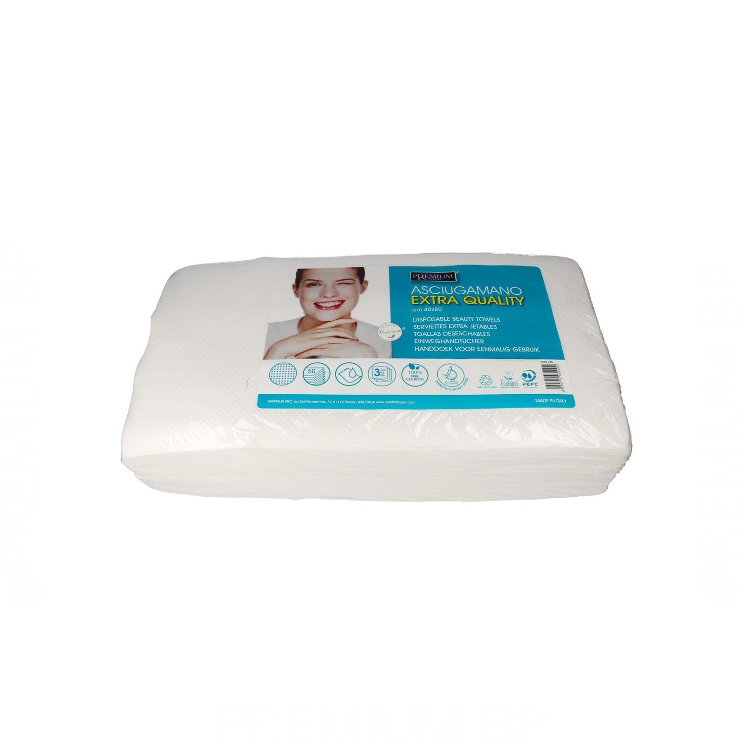 Premium 50 Toallas Desechables Celulosa 40X80 cm.