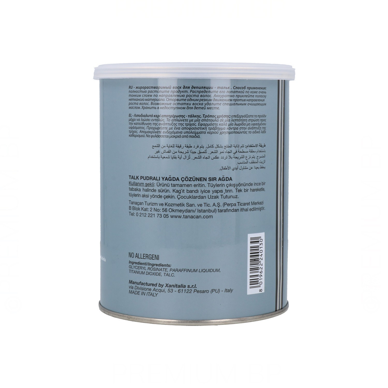 Idema Can Wax Talc 800 ml.