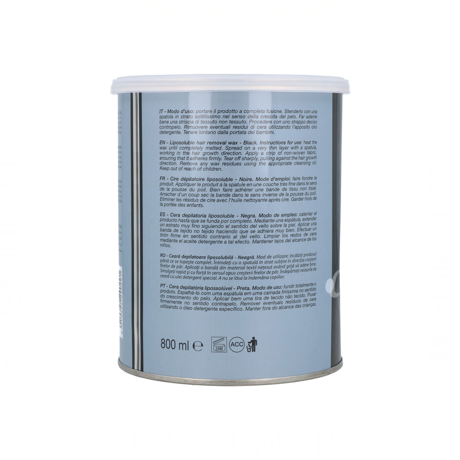 Idema Black Wax Tin 800 ml.