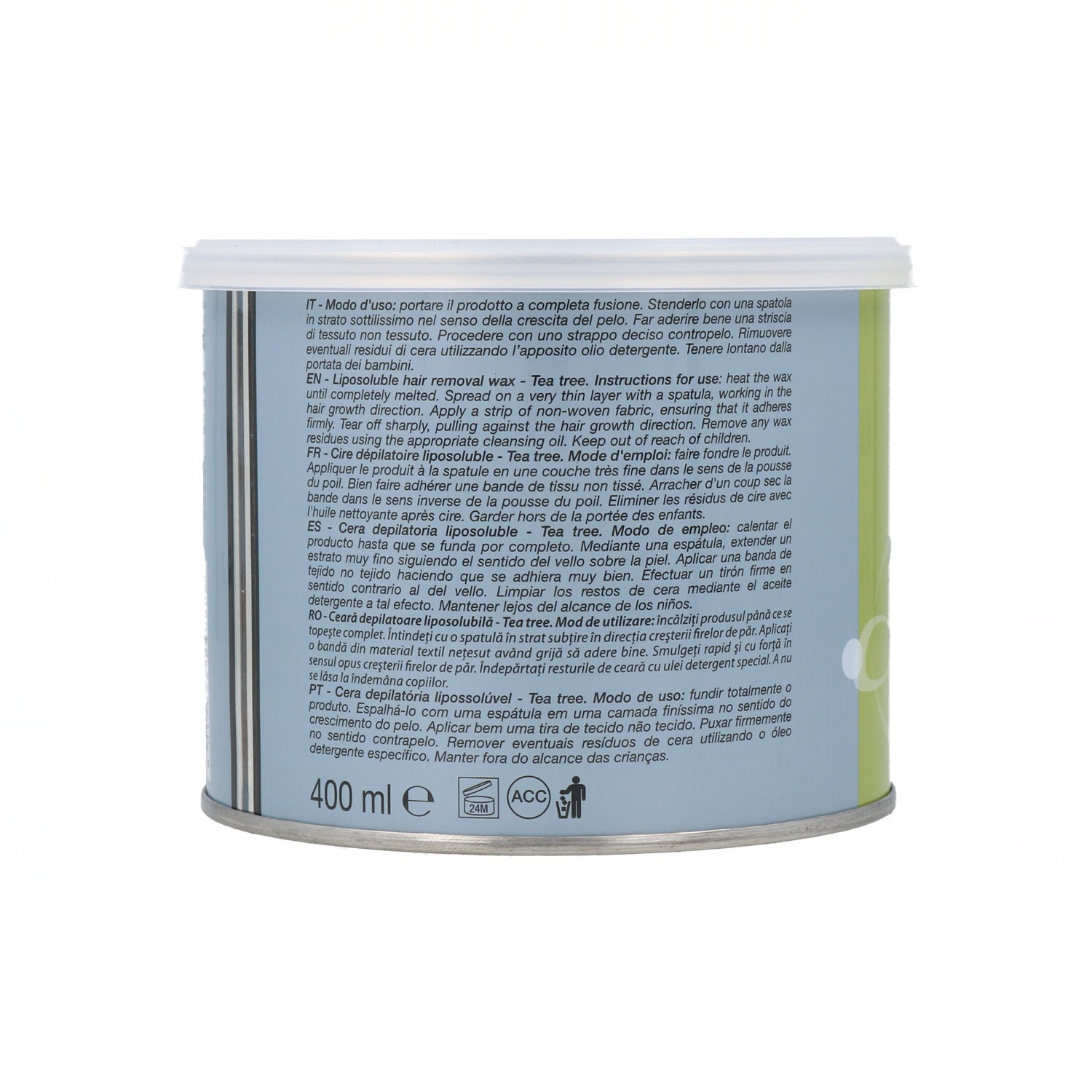 Boîte de Cire Idema Tea Tree 400 ml.