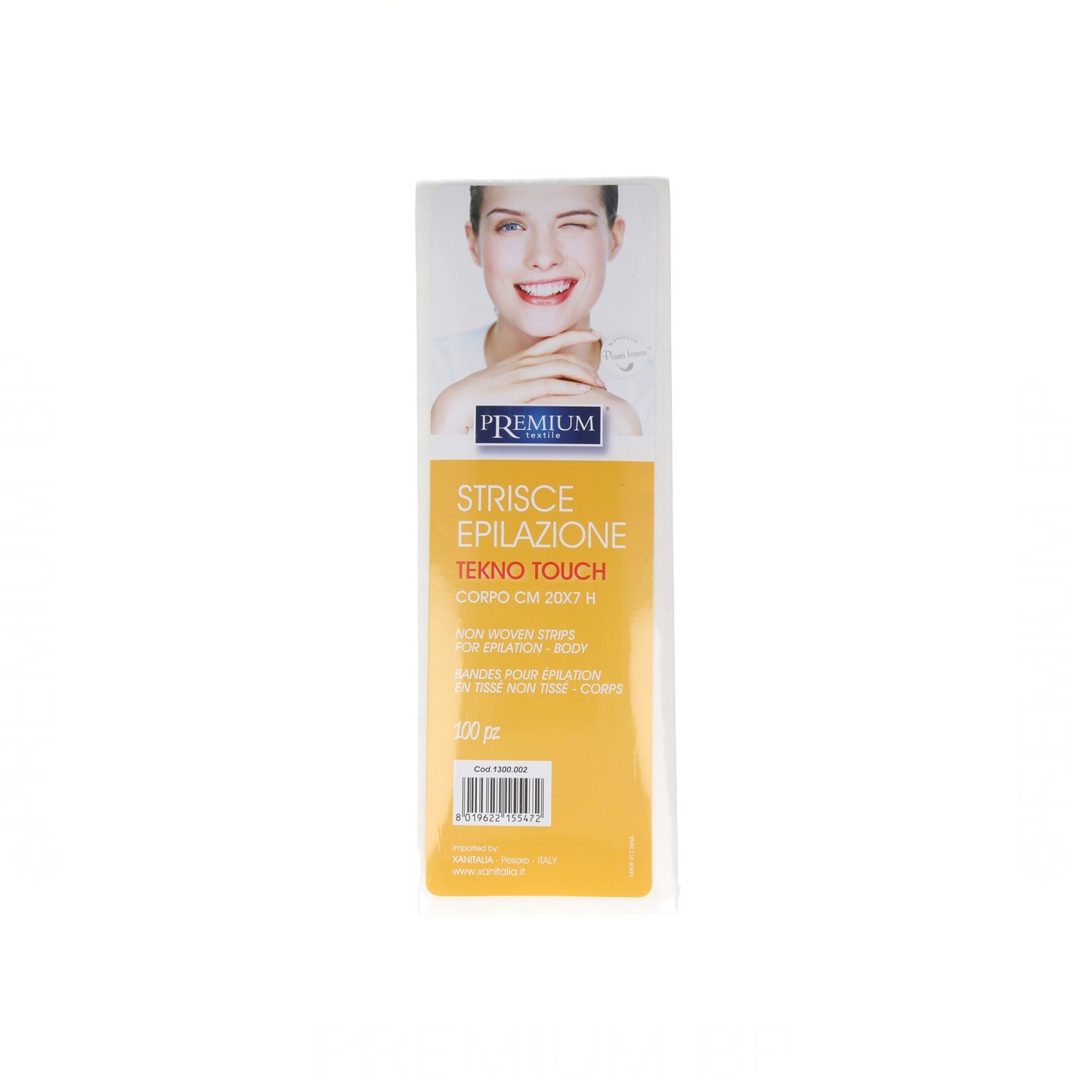 Premium 100 Bandas Depilar 20x7 cm. 80 gr. Premium 100 Bandas Depilar 20x7 cm. 80 gr.