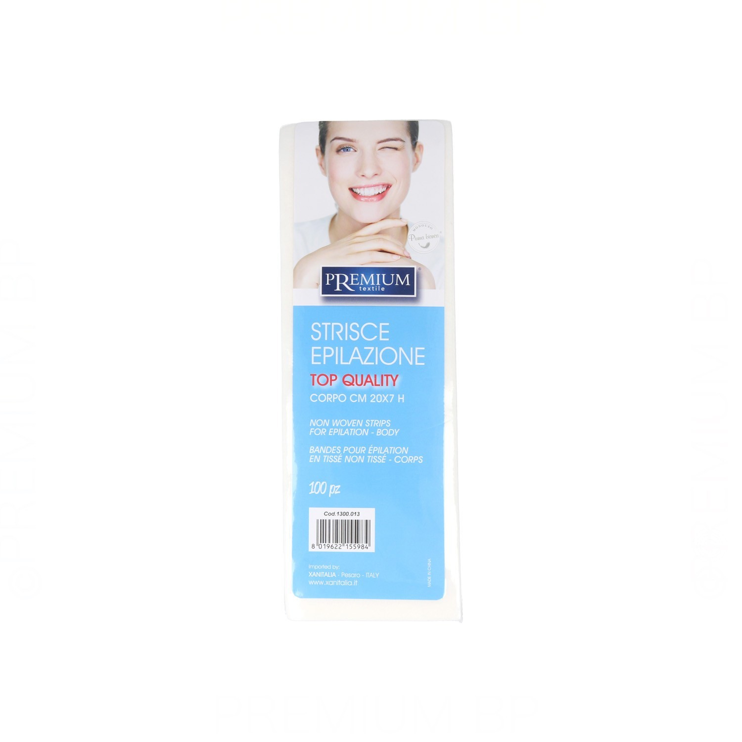 Premium 100 Bandas Depilar Extra 20x7 cm. 100 gr. Premium 100 Bandas Depilar Extra 20x7 cm. 100 gr.