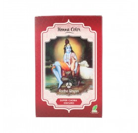 Radhe Shyam Henna Poeira Super Mogno Escuro 100 gr