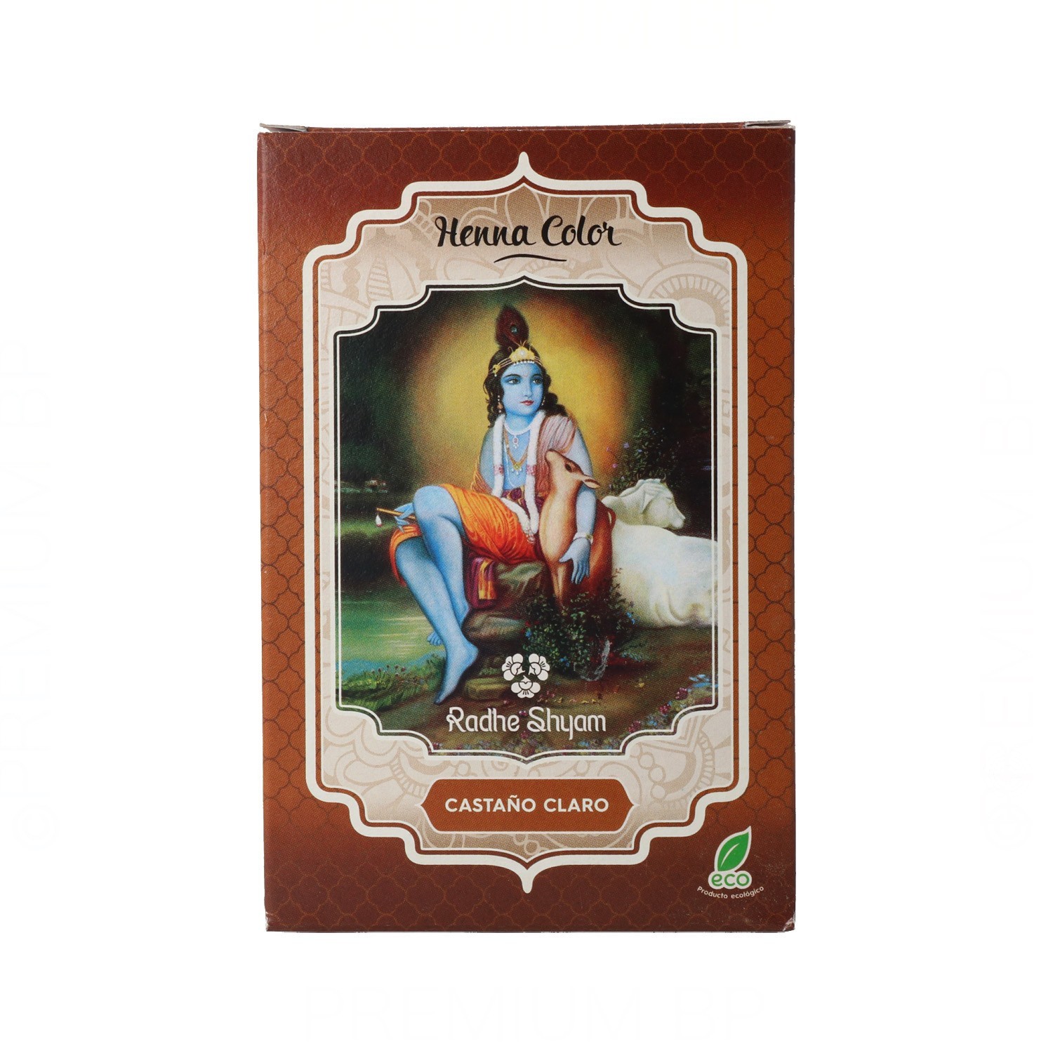 Radhe Shyam Henna Poeira Castanho Claro 100 gr