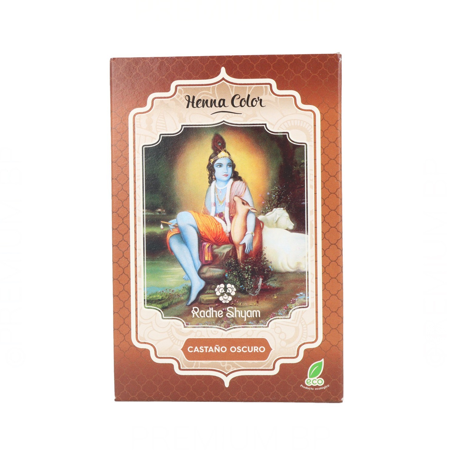 Radhe Shyam Henna Poeira Castanho Escuro 100 gr