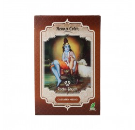 Radhe Shyam Henna Poeira Castanho Médio 100 gr