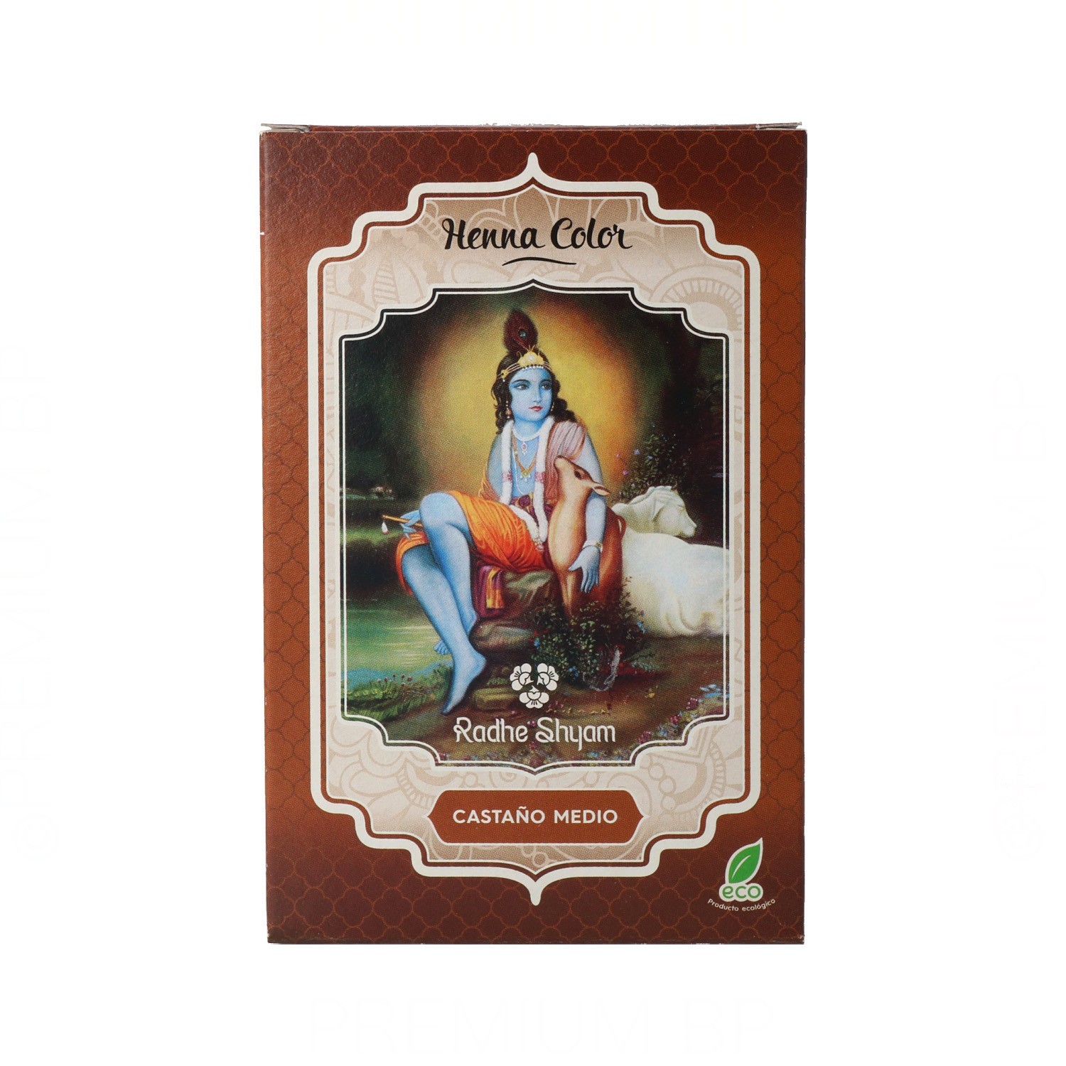 Radhe Shyam Henna Poeira Castanho Médio 100 gr