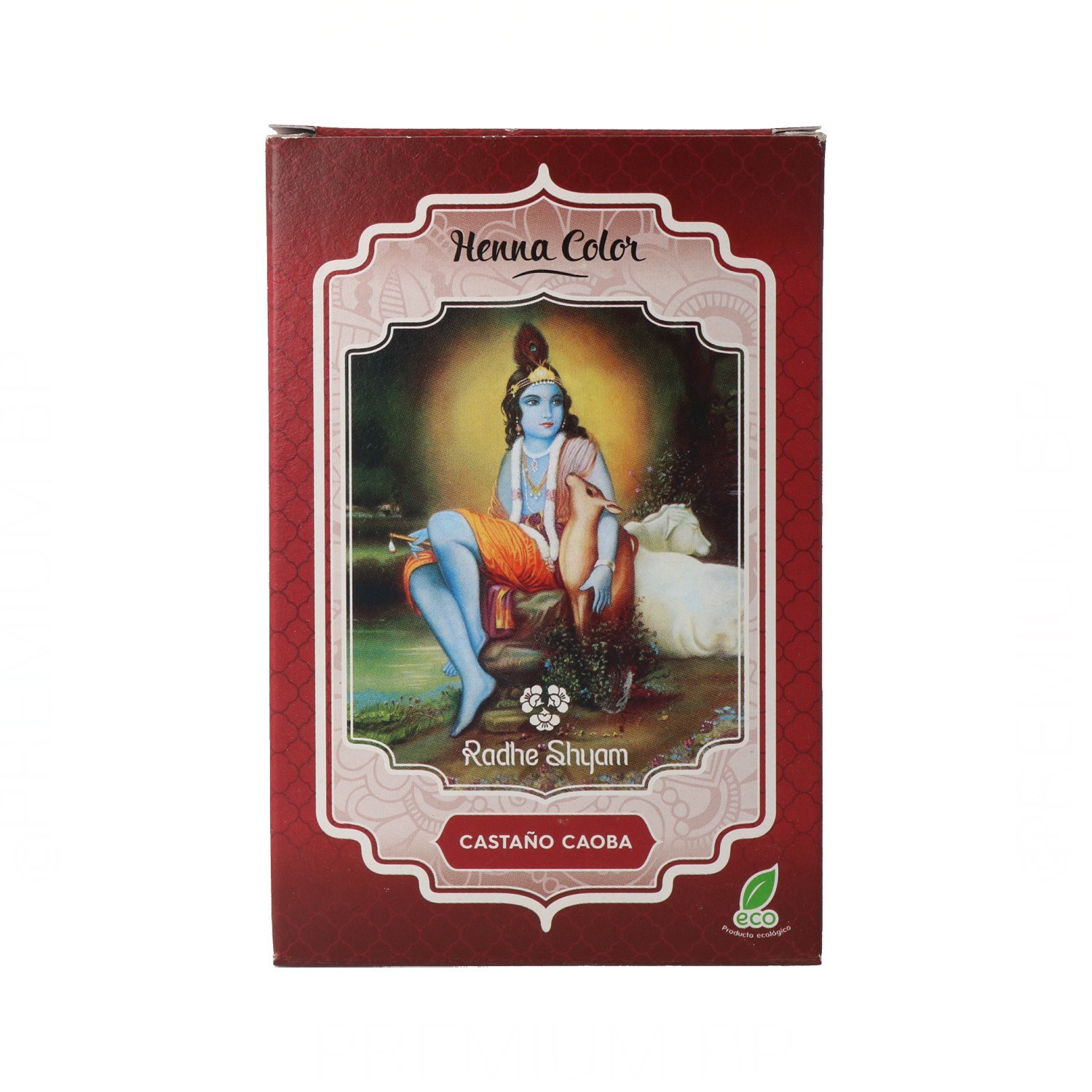 Radhe Shyam Henna Poeira Castanho Mogno 100 gr