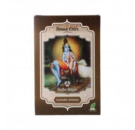 Radhe Shyam Henna Poeira Castanho Intenso 100G