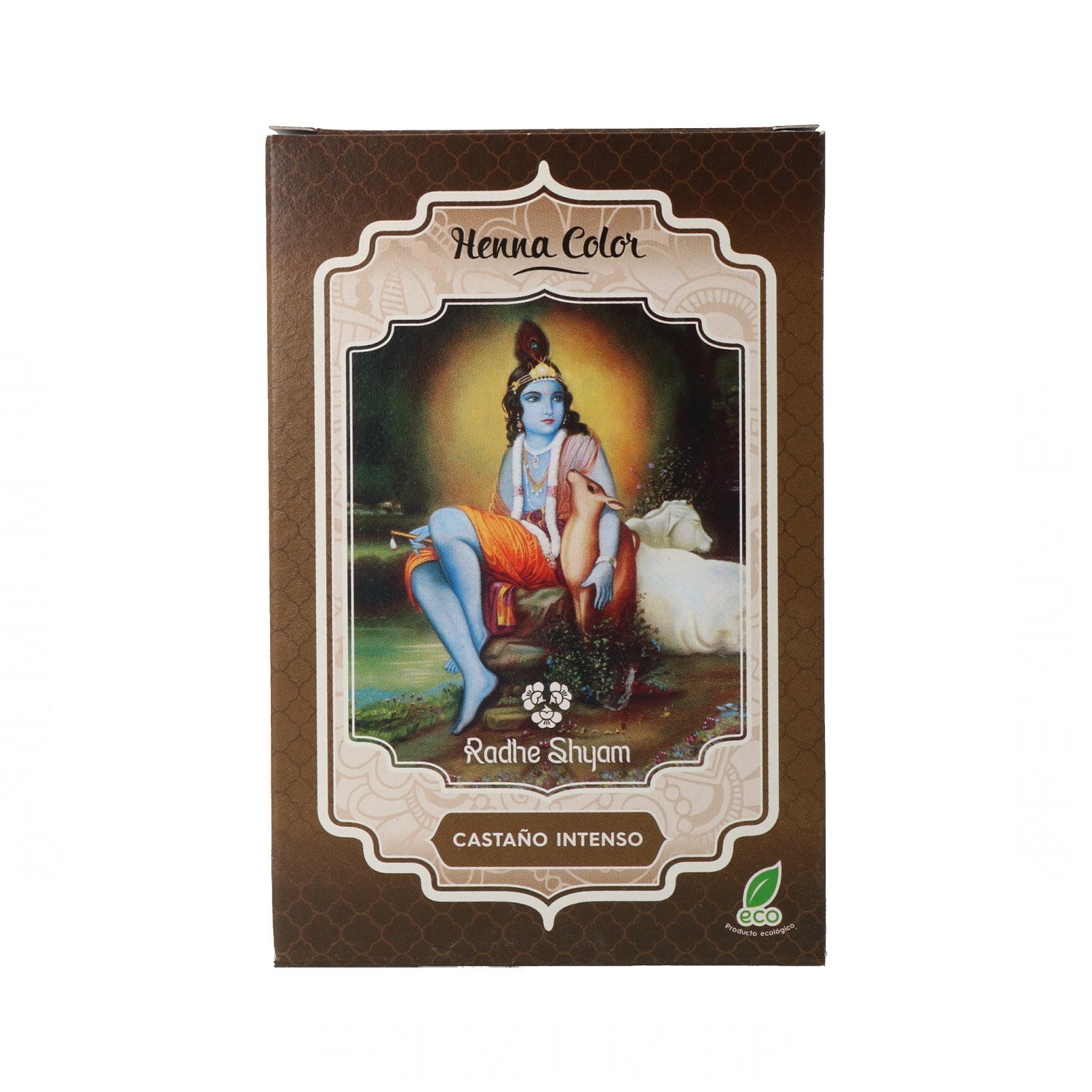 Radhe Shyam Henna Poeira Castanho Intenso 100G