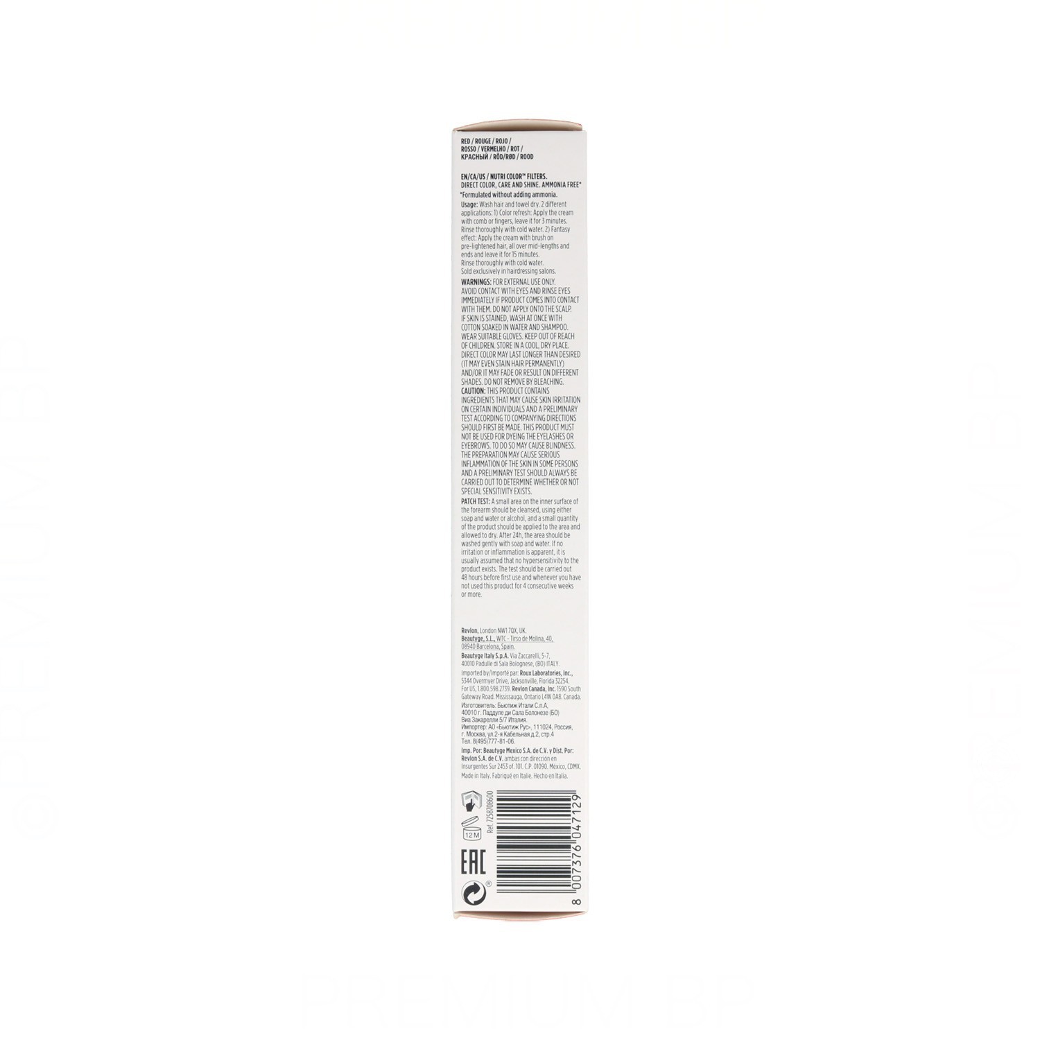 Revlon Nutri Color Filters 600 Red 100 ml