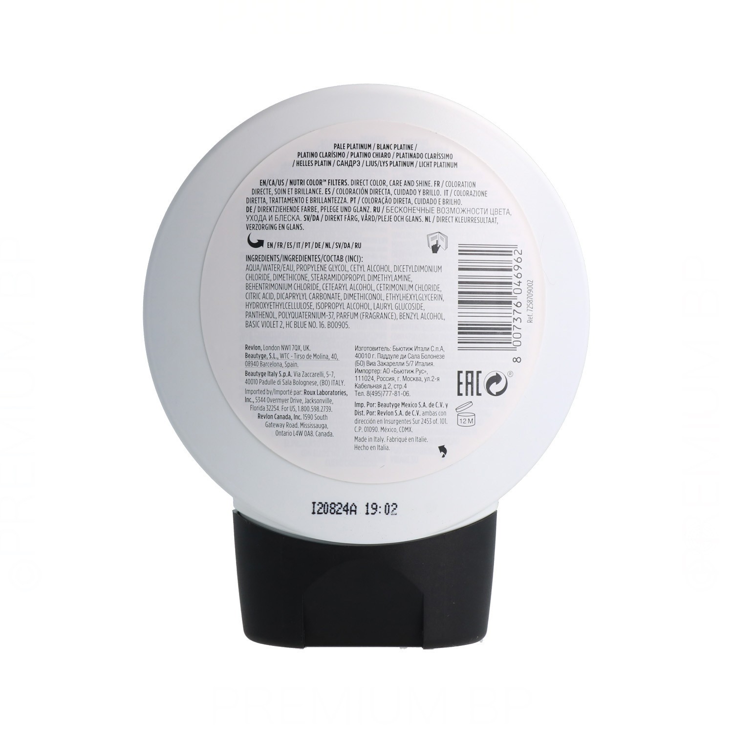 Revlon Nutri Color Filters 1002 Platinum Clear 240 ml