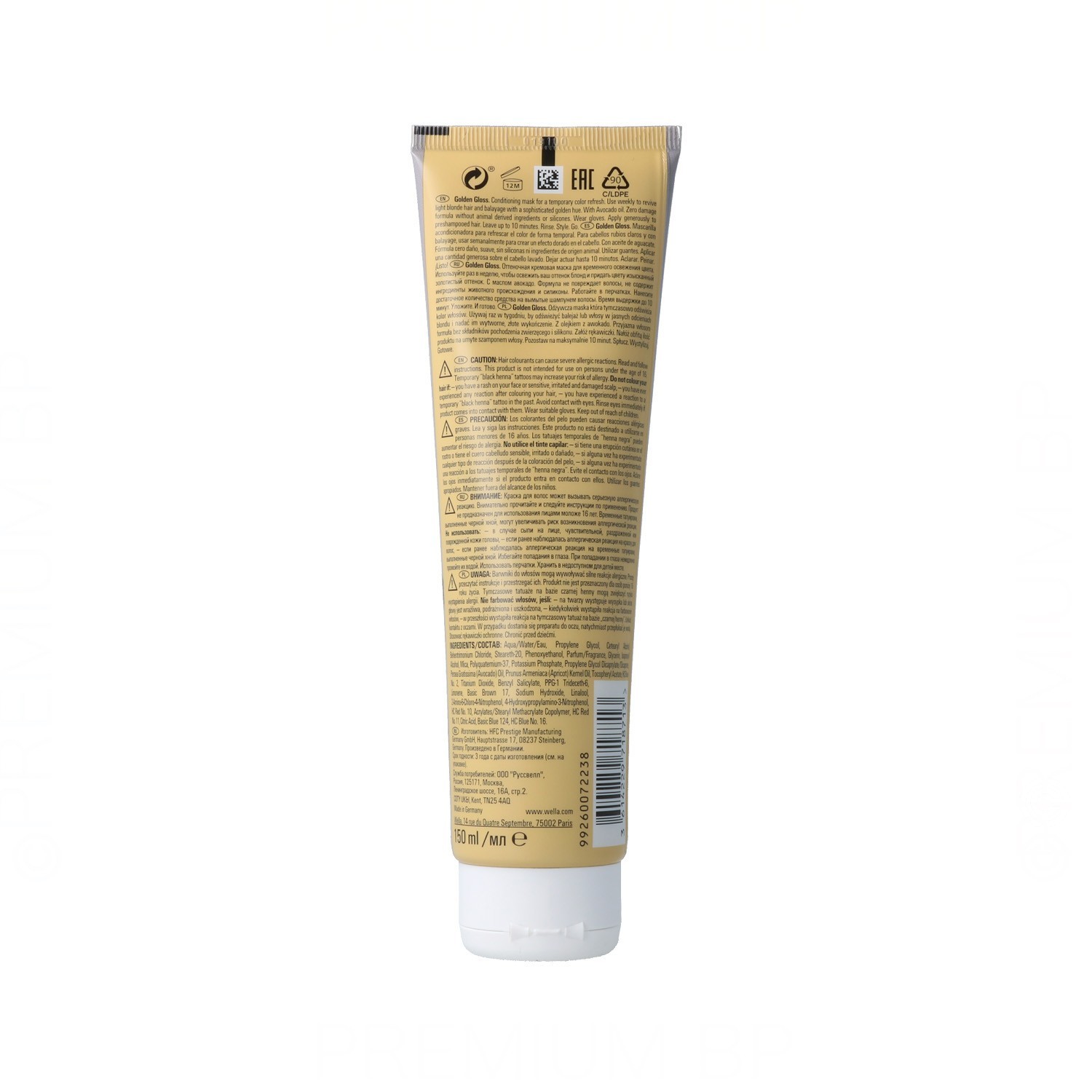 Wella Color Fresh Mascarilla Brillo Dorado 150 ml