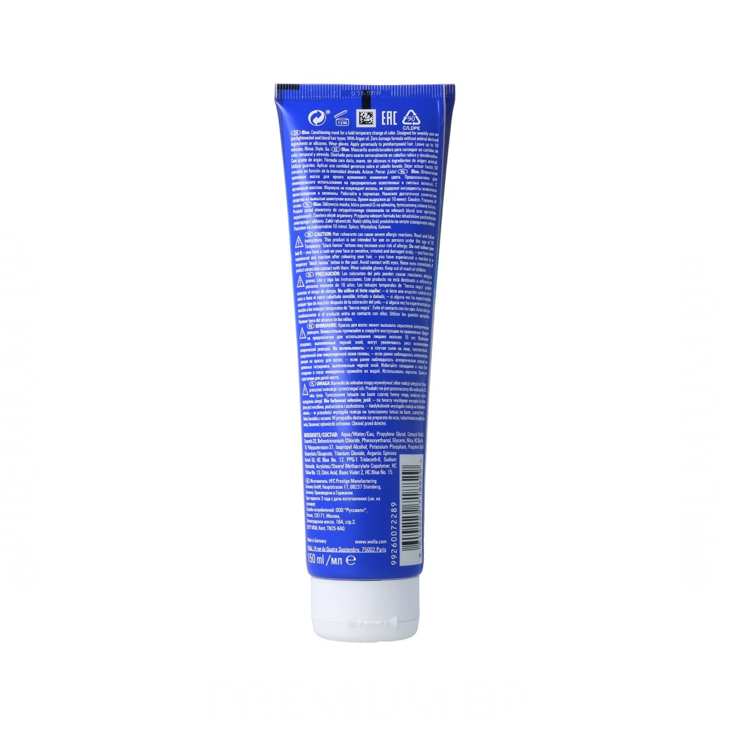 Wella Color Fresh Máscara Azul 150 ml