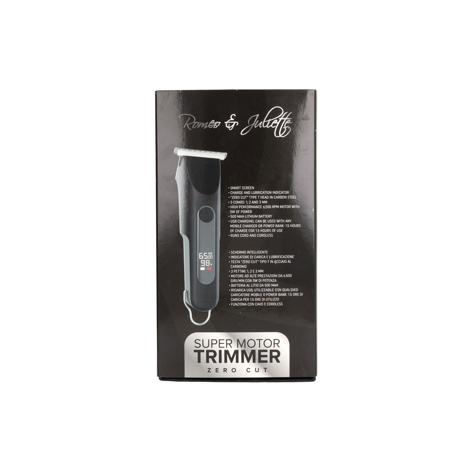 Albi R&J Super Motor Trimmer Zero Cut Hair Clipper Black