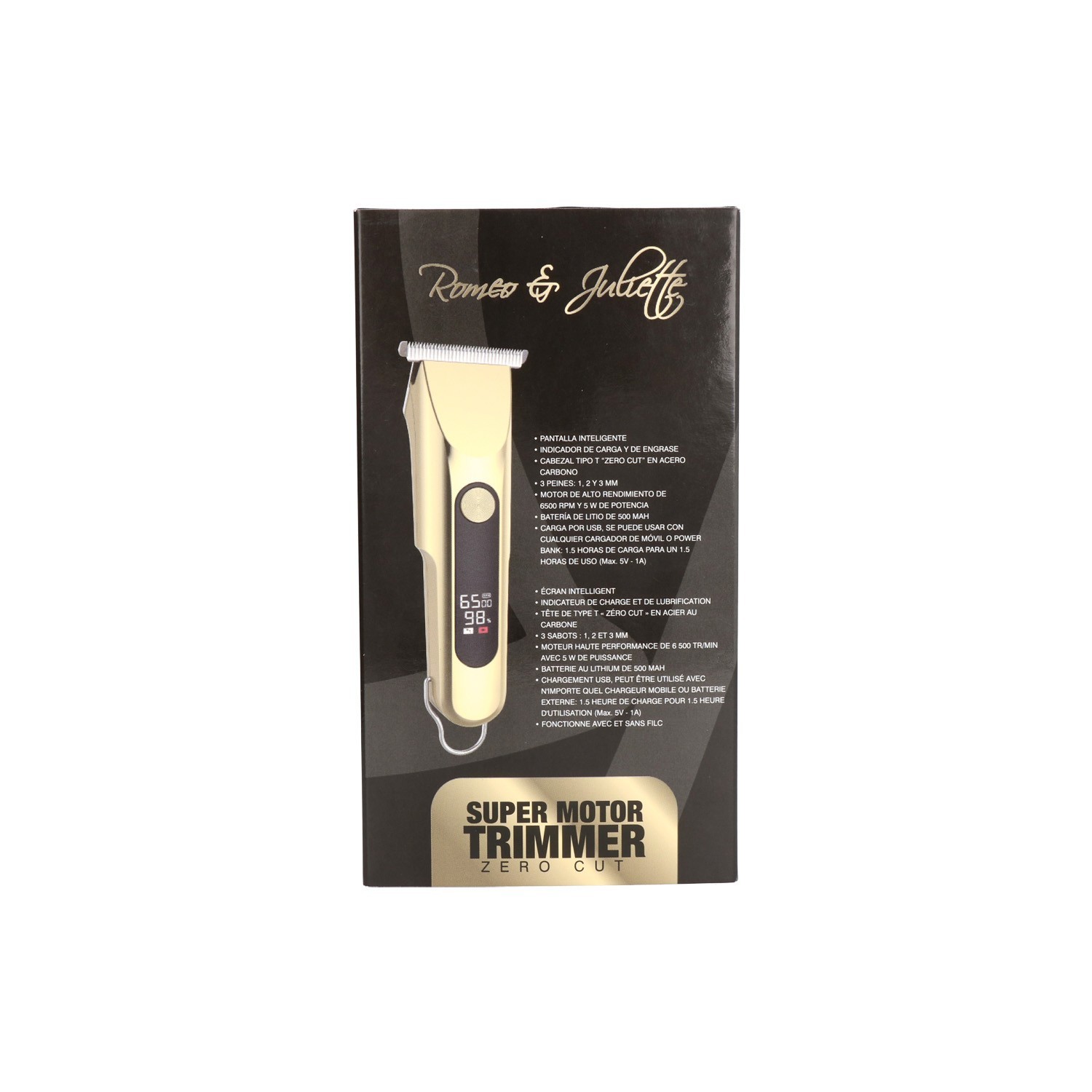 Albi R&J Hair Clipper Super Motor Trimmer Zero Cut Gold