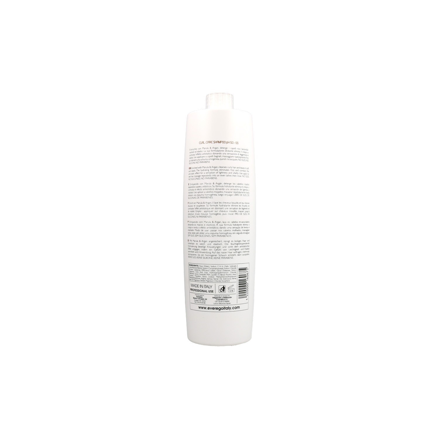 Everego Shampoo nutriente per la cura dei ricci Spa 1000 ml