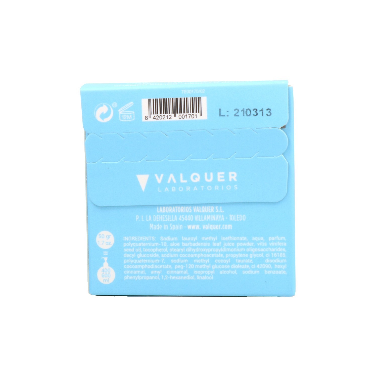 Shampoo Valquer Sky Solid 50 gr