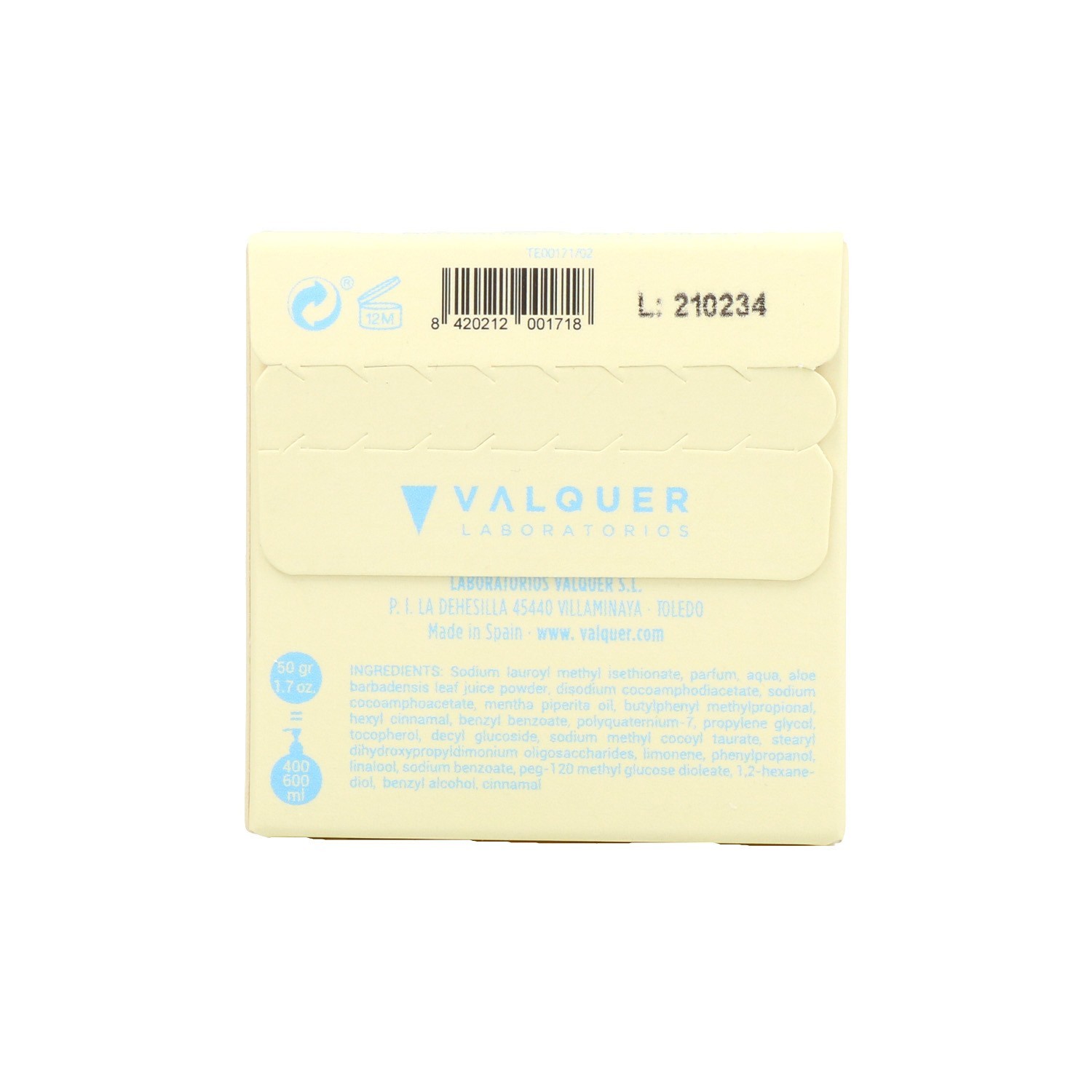 Valquer Pure Shampooing Solide 50 gr