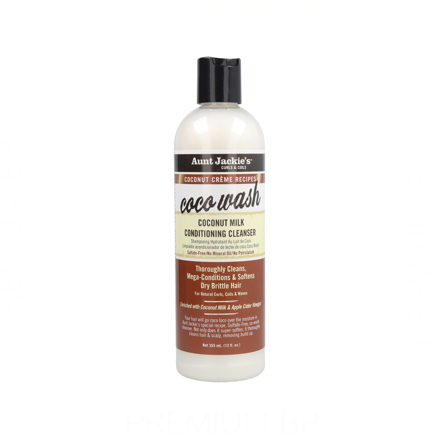 Aunt Jackie's Curls & Coils Coco Wash Limpiador Acondicionador de Leche de Coco 355 ml