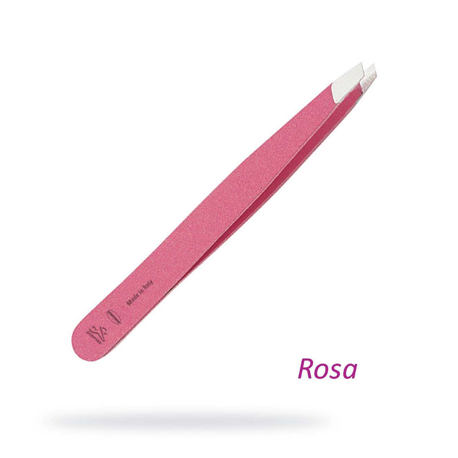 Premax Pinza Inox Rosa Punta Oblicua 9 cm