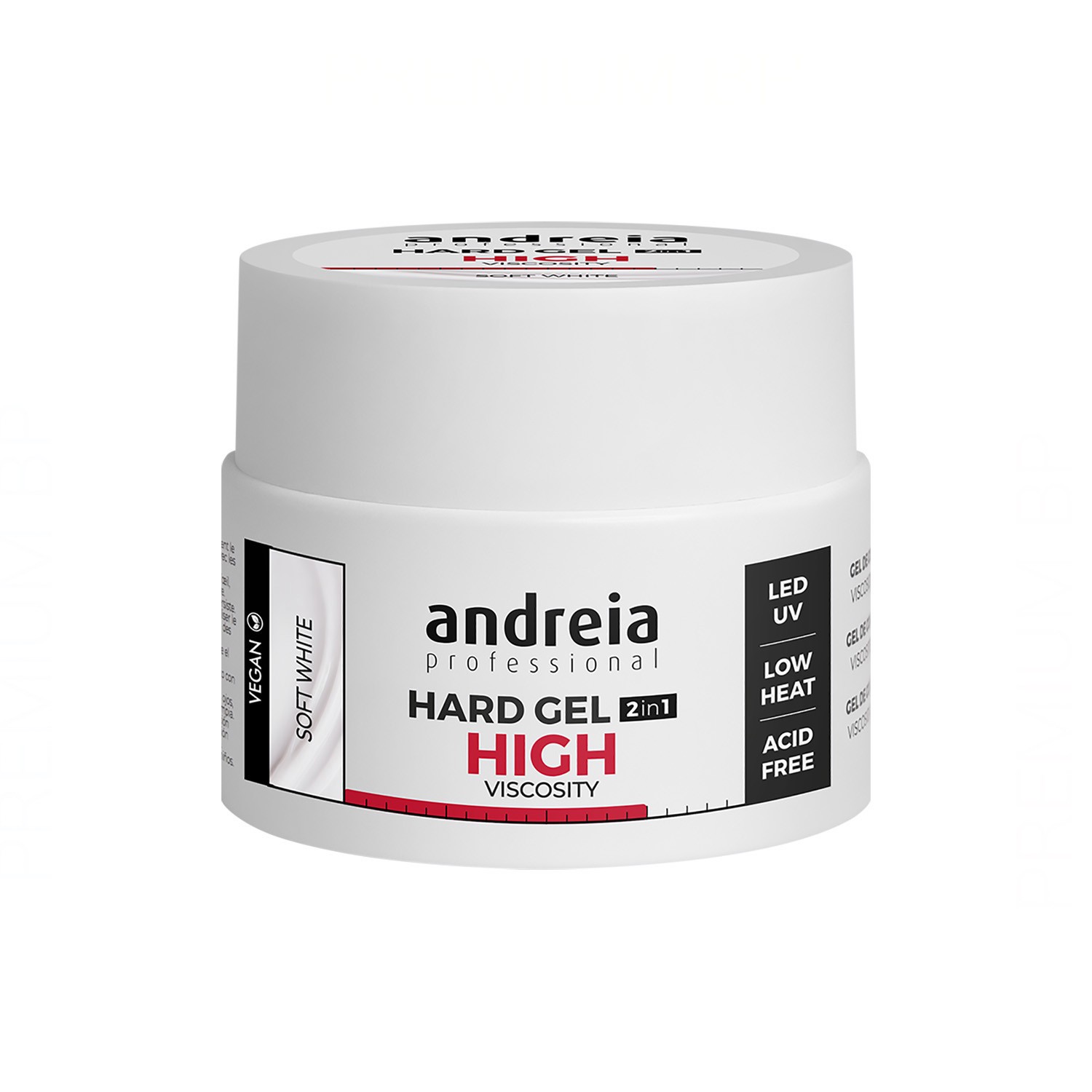 Andreia Professional Hard Gel High Viscosity Soft White 44 g