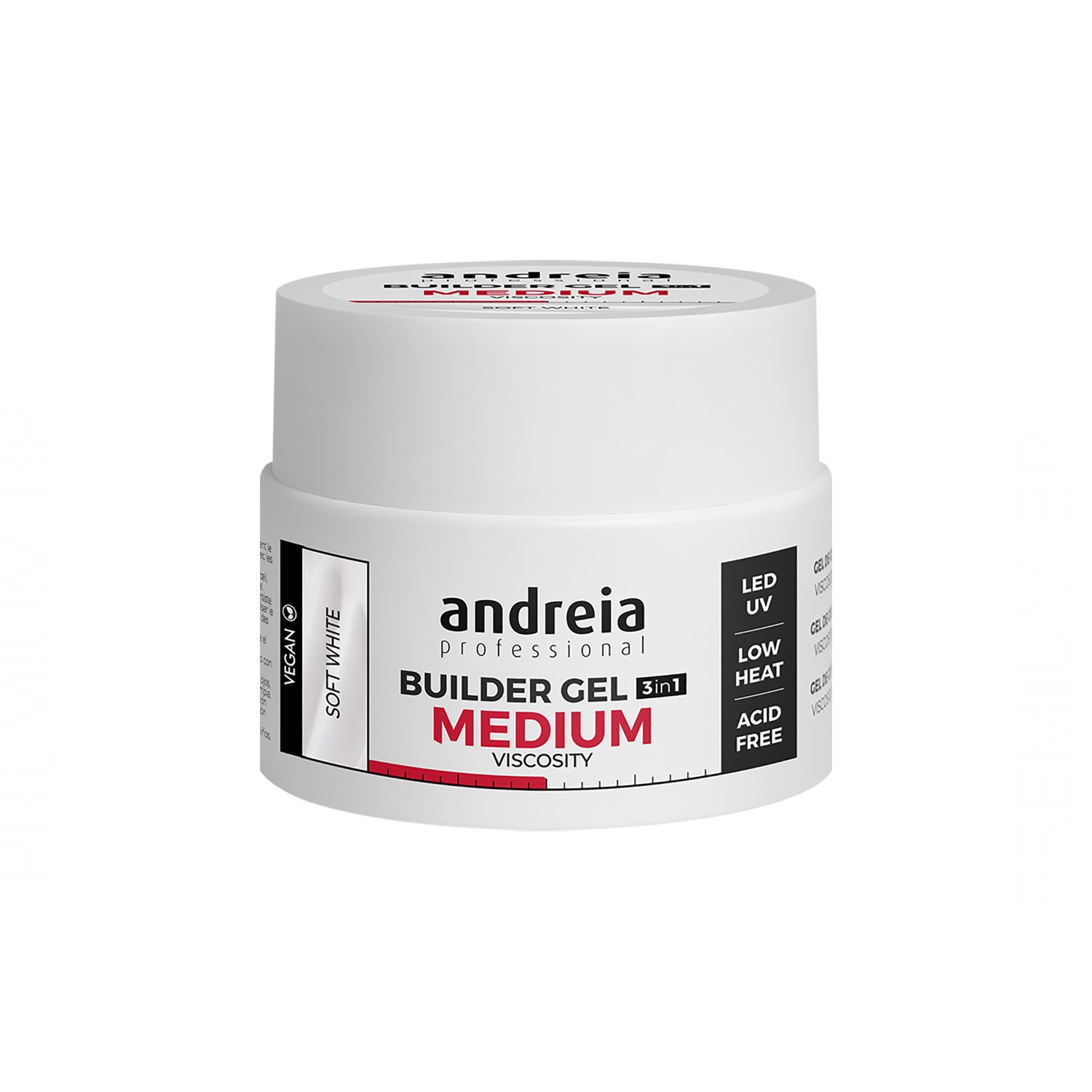 Andreia Professional Builder Gel Medium Viscosity Soft White 44 g Andreia Professional Builder Gel Medium Viscosity Soft White 44 g