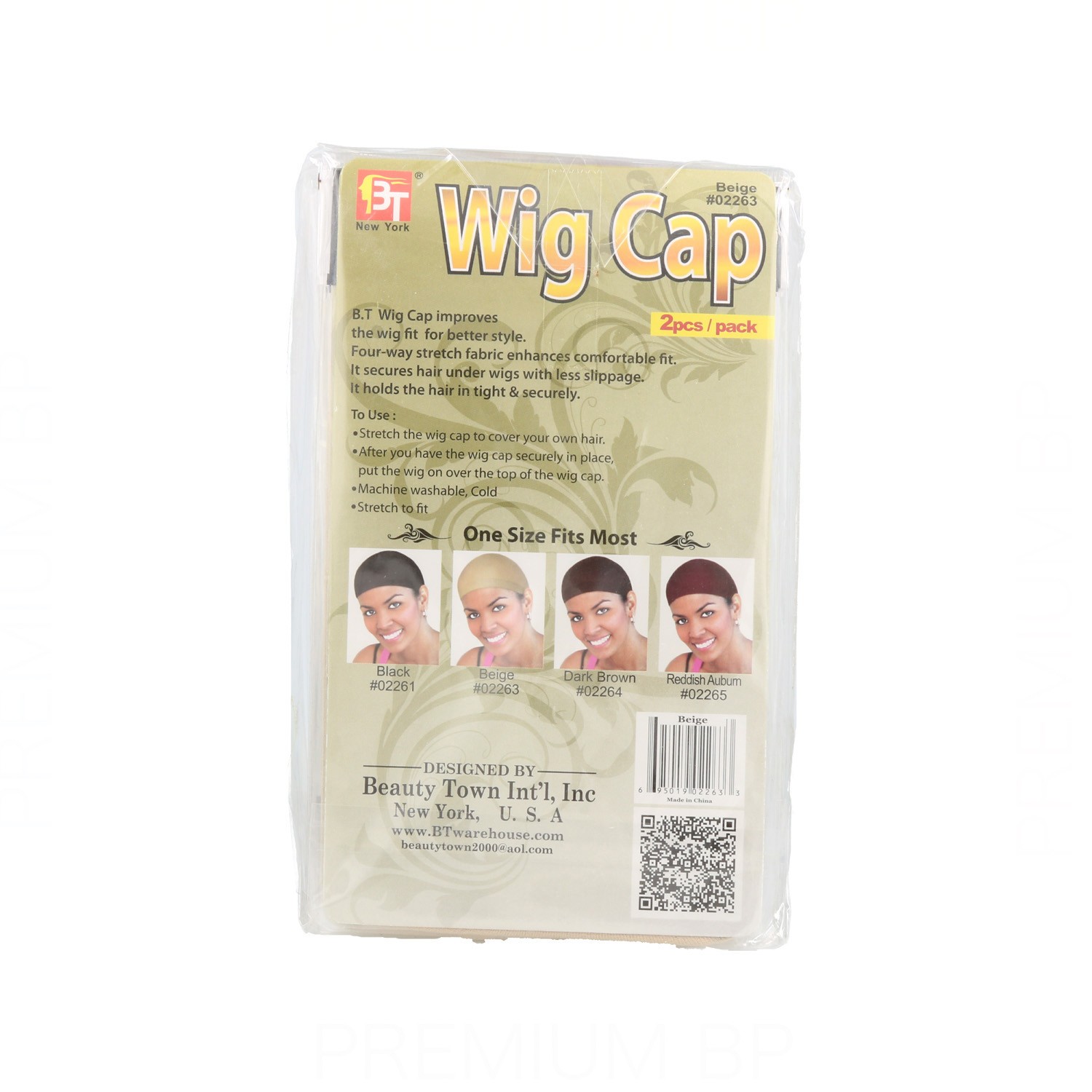 Beauty Town Wig Cap Beige 2 unidades