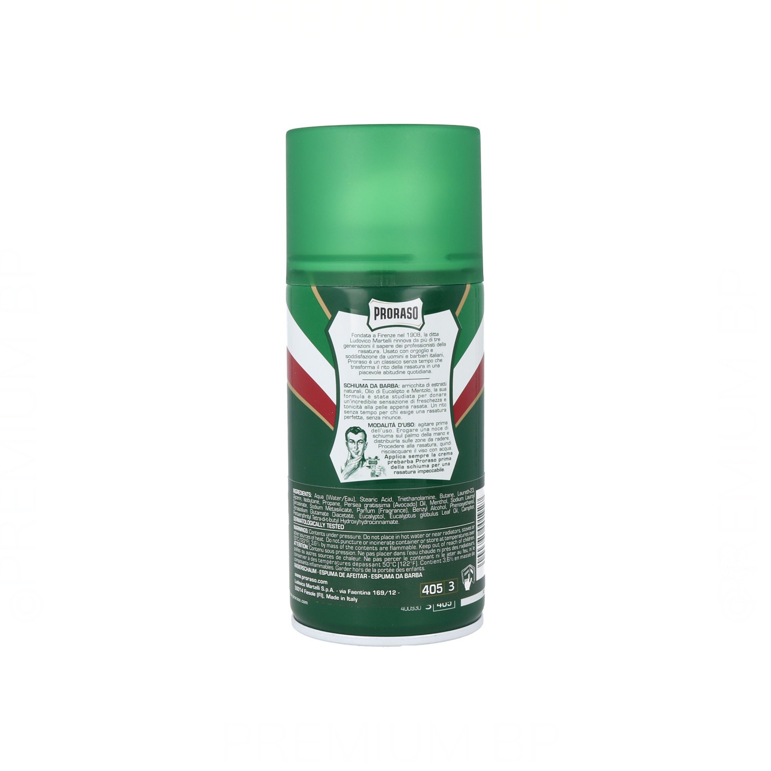 Proraso Eucalyptus & Menthol Shaving Foam Mousse 300 ml