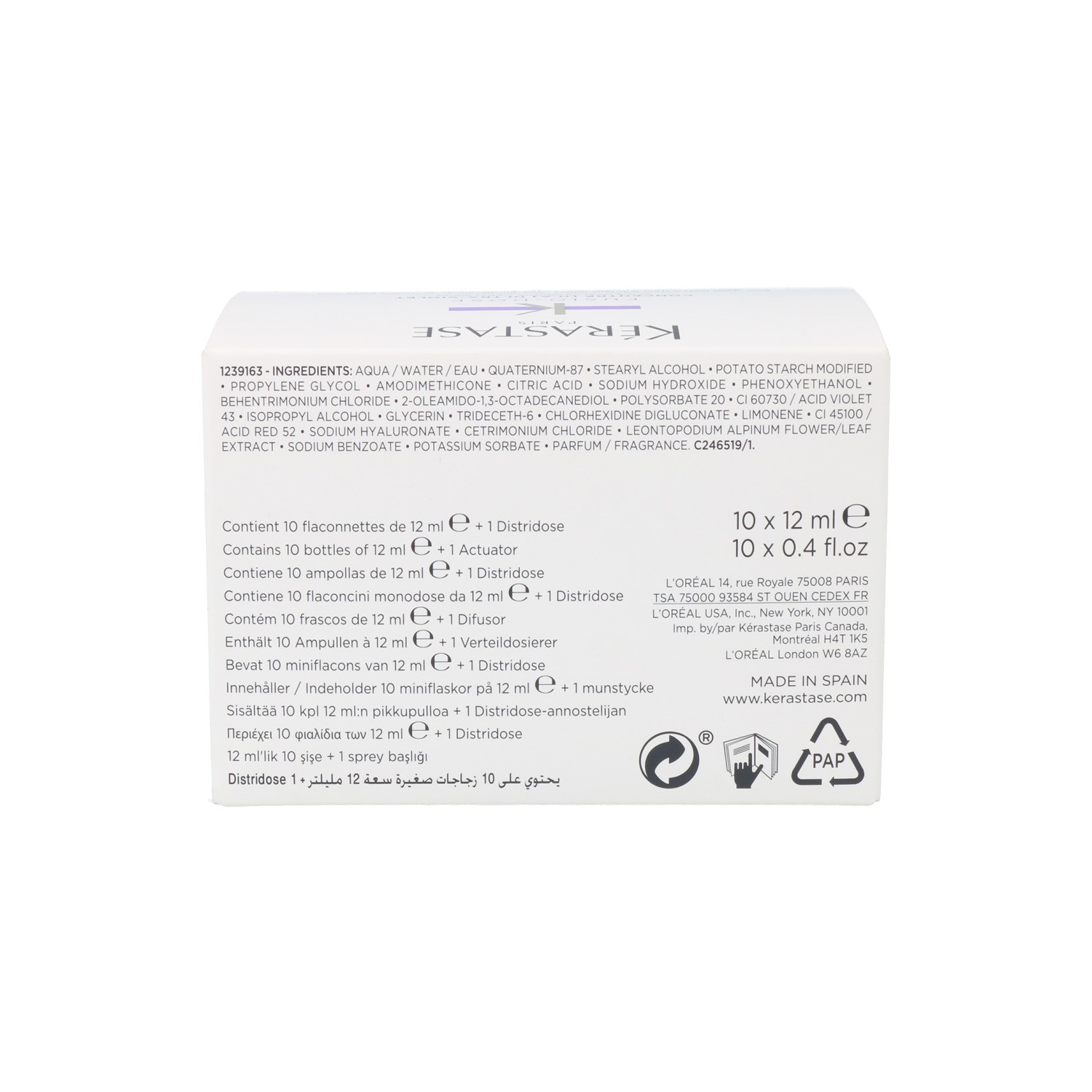 Kérastase Blond Absolute Cicaextreme Concentrado Uv Tratamiento 10x12ml