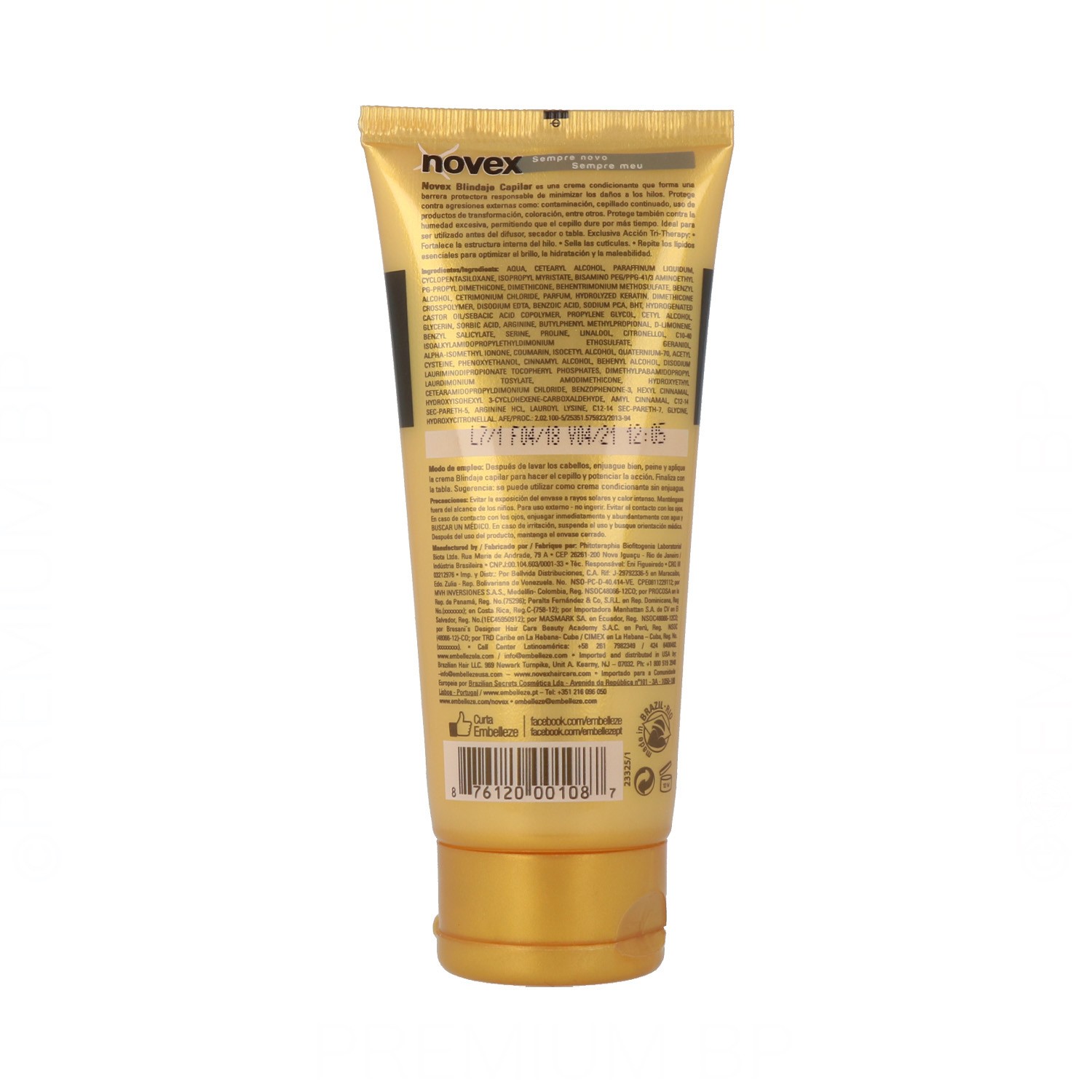 Novex Gold Salon Blindagem Protector Térmico 90 ml