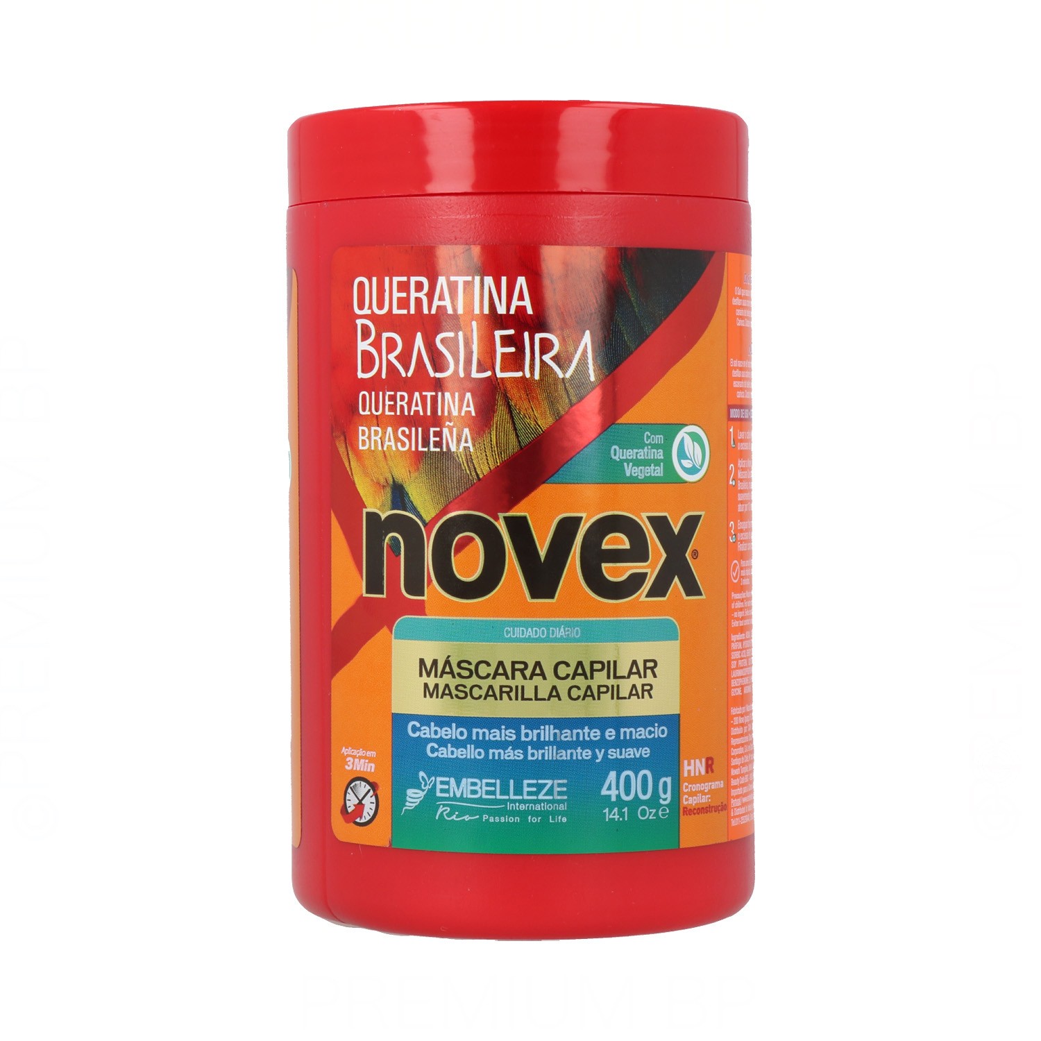 Novex Brazilian Keratin Mascarilla Capilar 400 ml