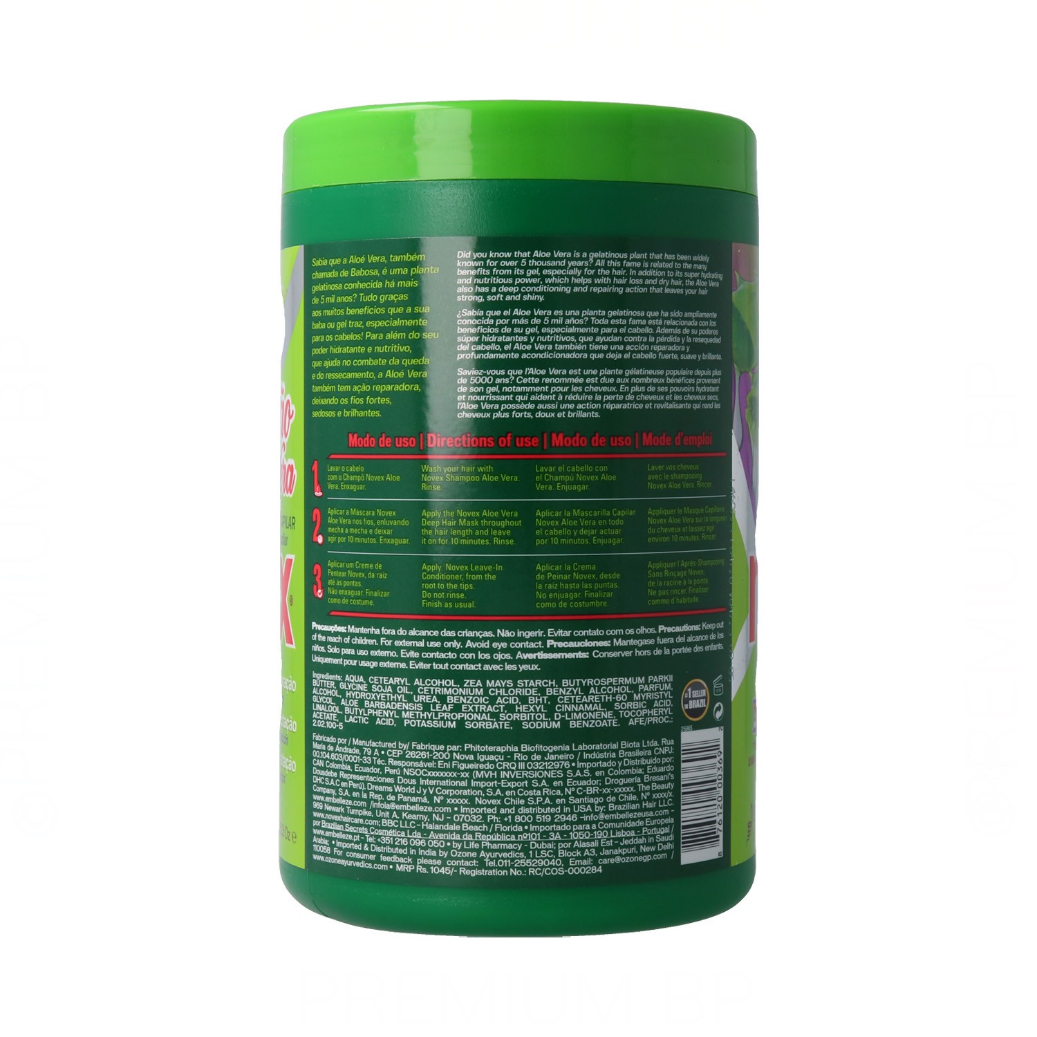 Novex Super Aloe Vera Máscara Capilar 1000 ml