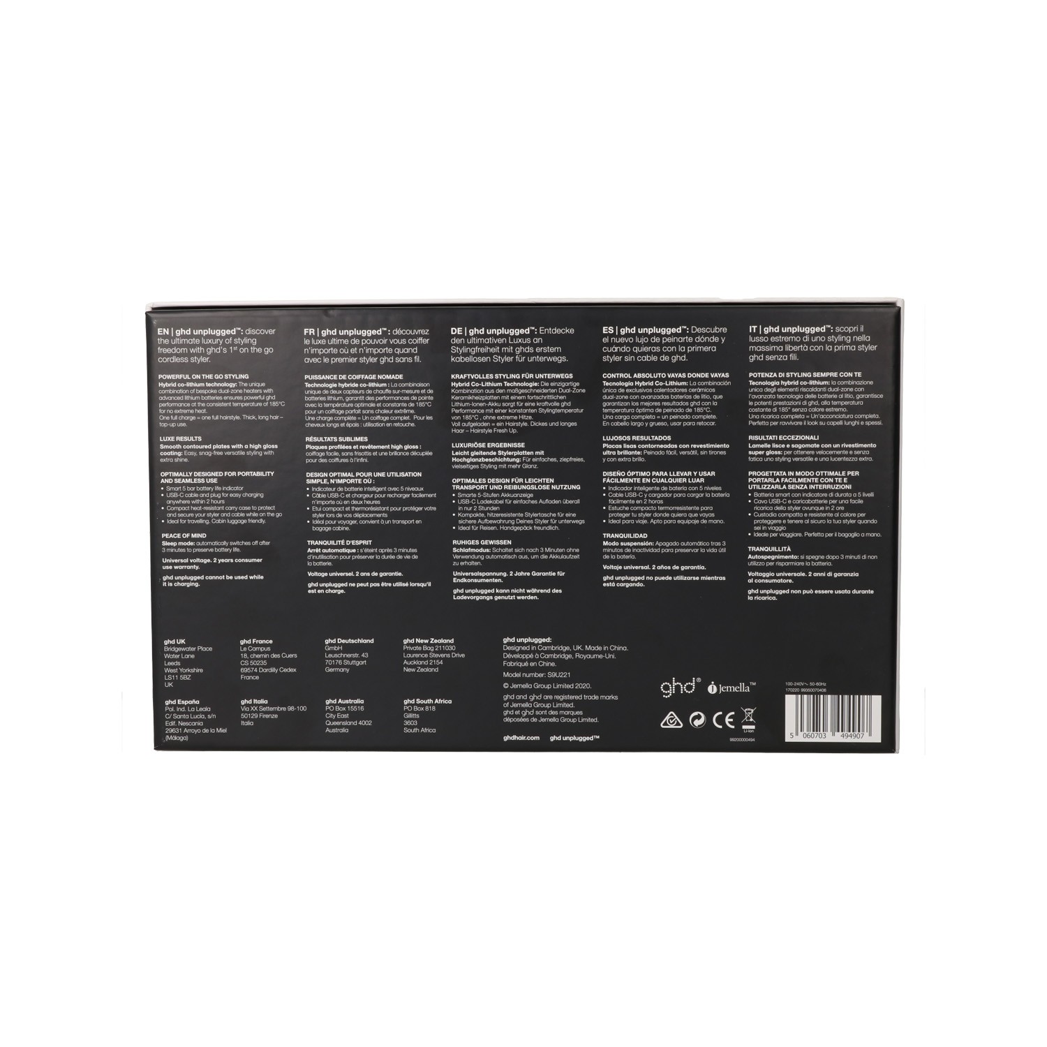 Styler wireless GHD Unplugged bianco