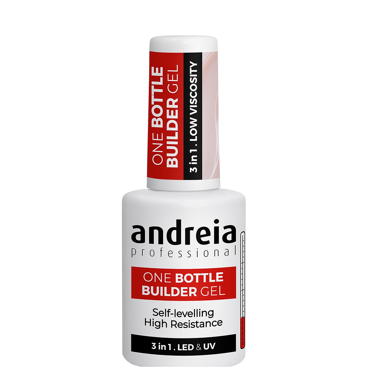 Andreia Professional One Bottle Builder Gel Gel Costruzione 3 in 1 Copertura Bassa Viscosità Nudo 14 ml