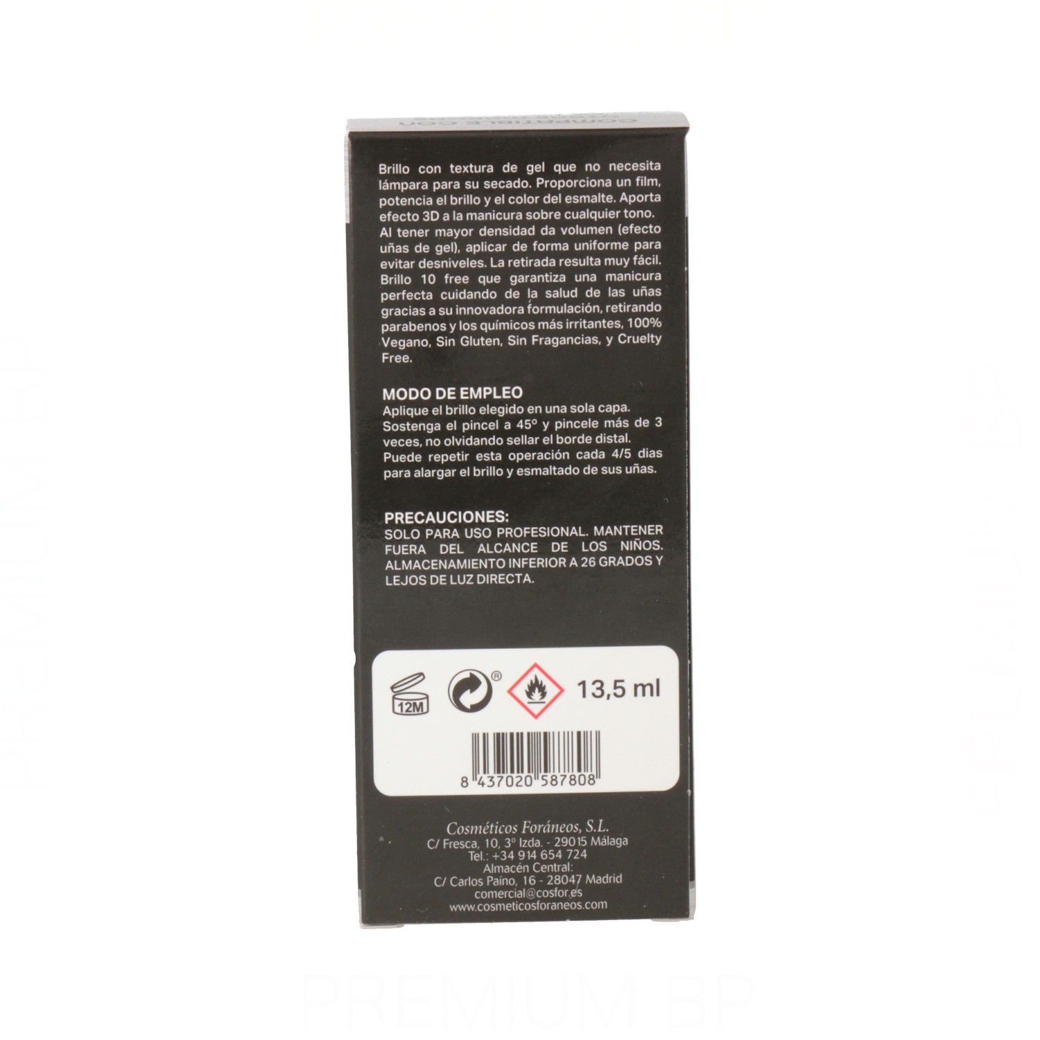 Masnails Brillo 3D Top Coat Gel Effect 13.5 ml