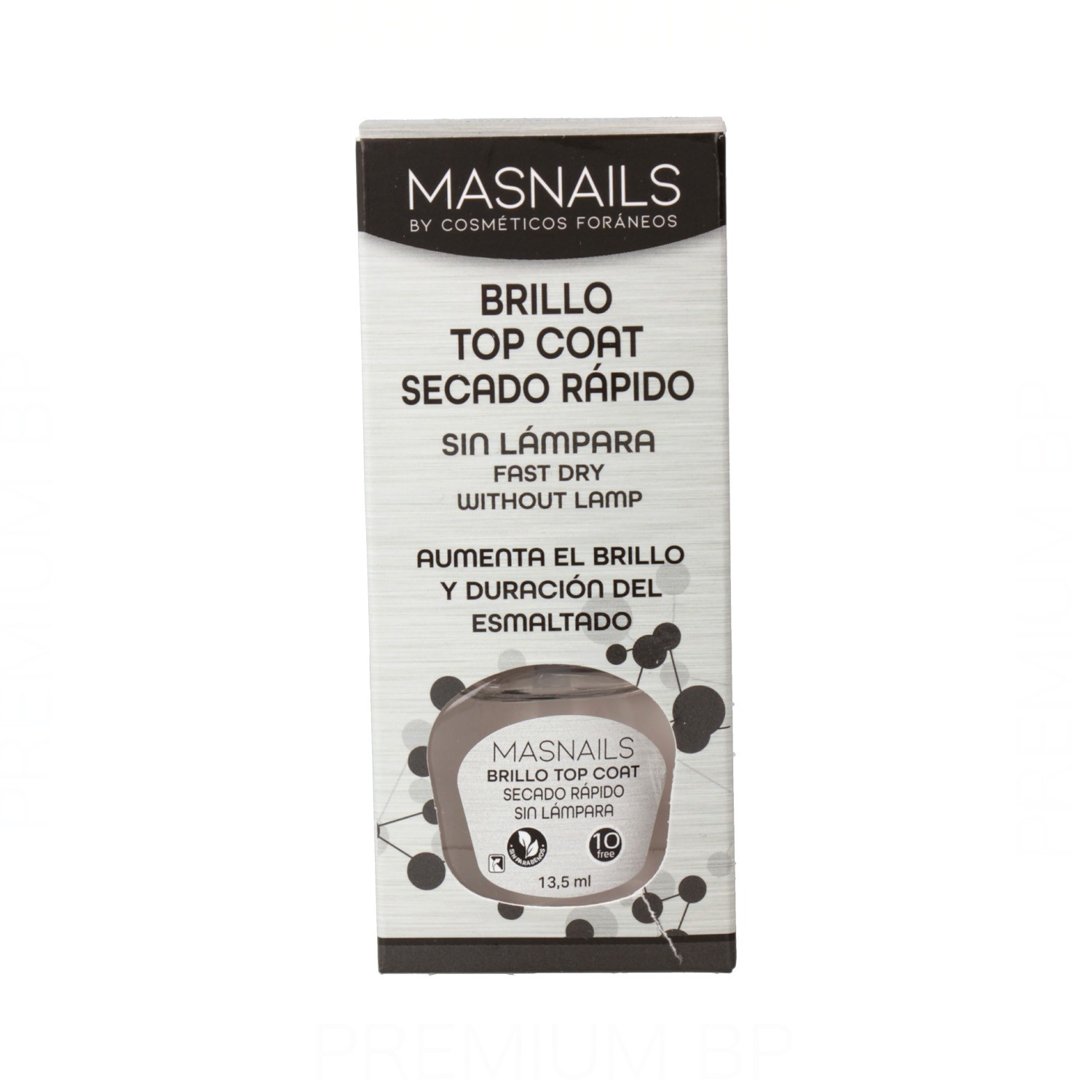 Masnails Brillo Top Coat Secado Rápido 13.5 ml