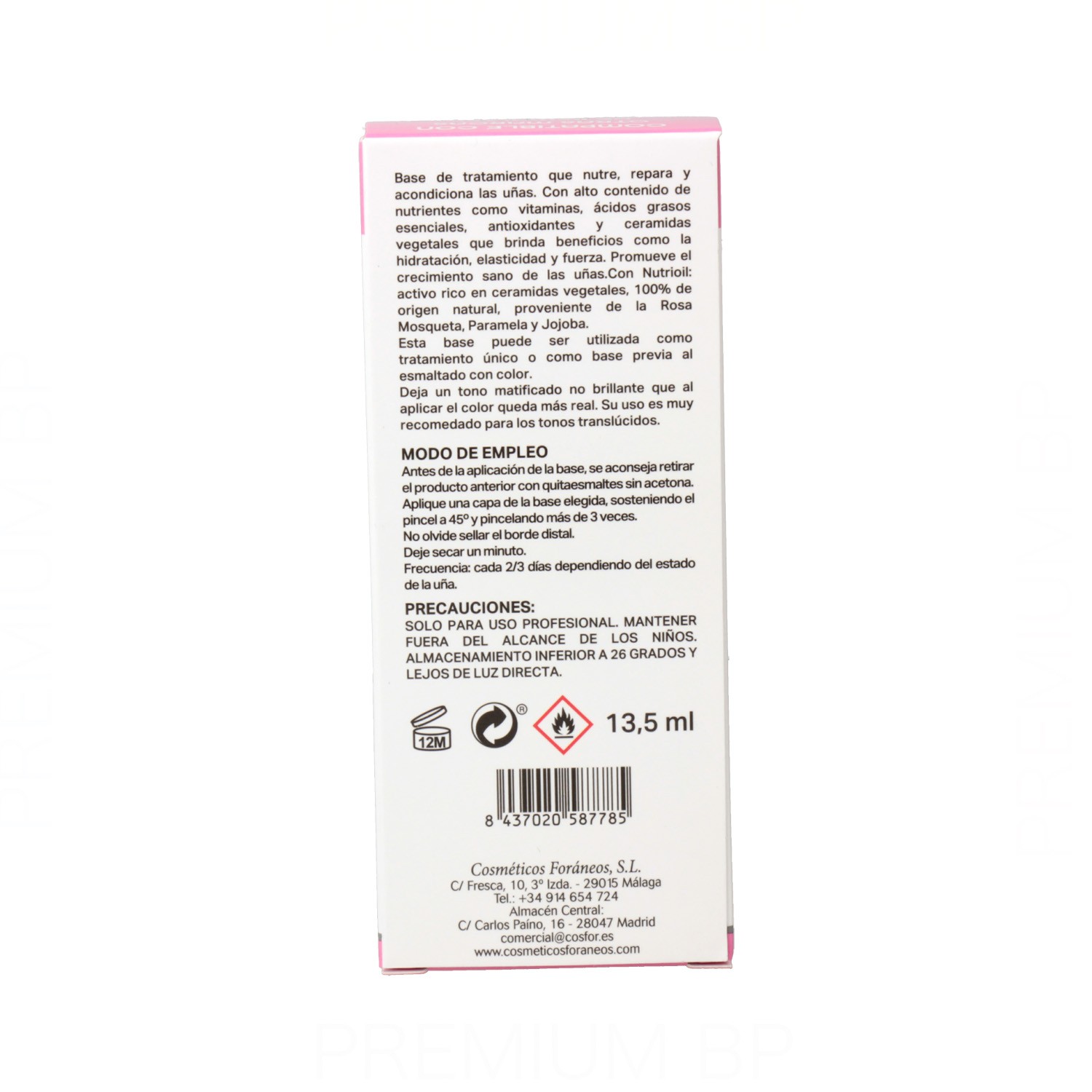 Masnails Base Tratamiento Nutritiva 13.5 ml