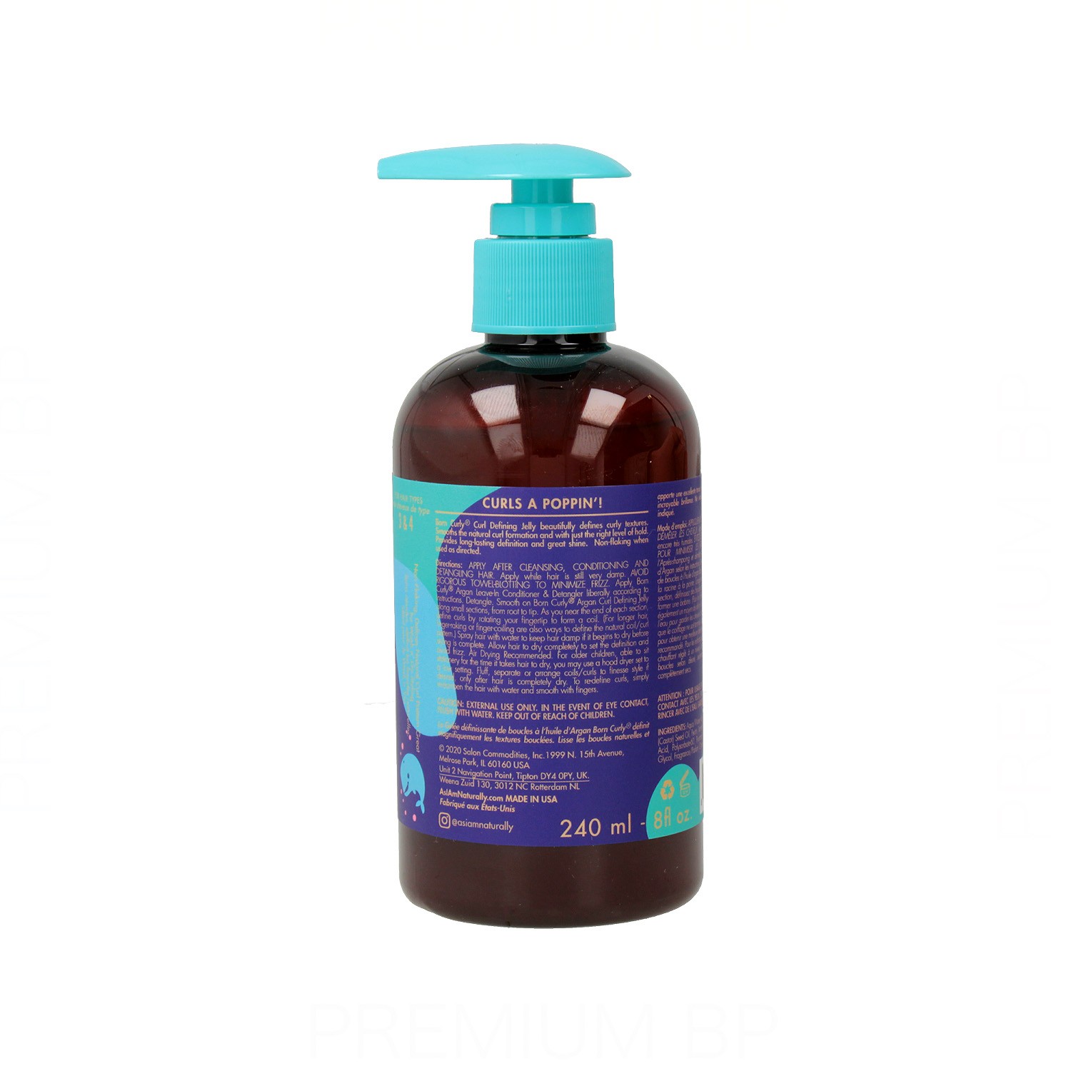 As I Am Born Curly Gel Definidor Rizos 240ML/8OZ (Niños)