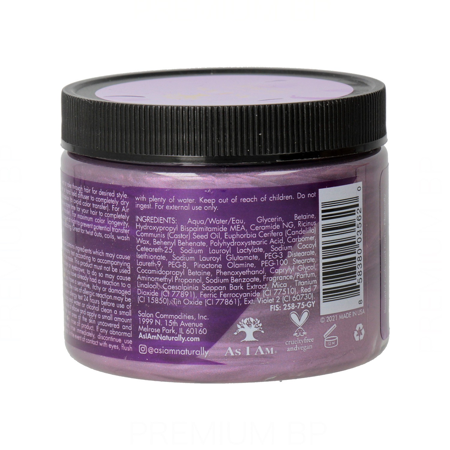 As I Am Curl Color Tinte Color Temporal Passion Purple 182 g