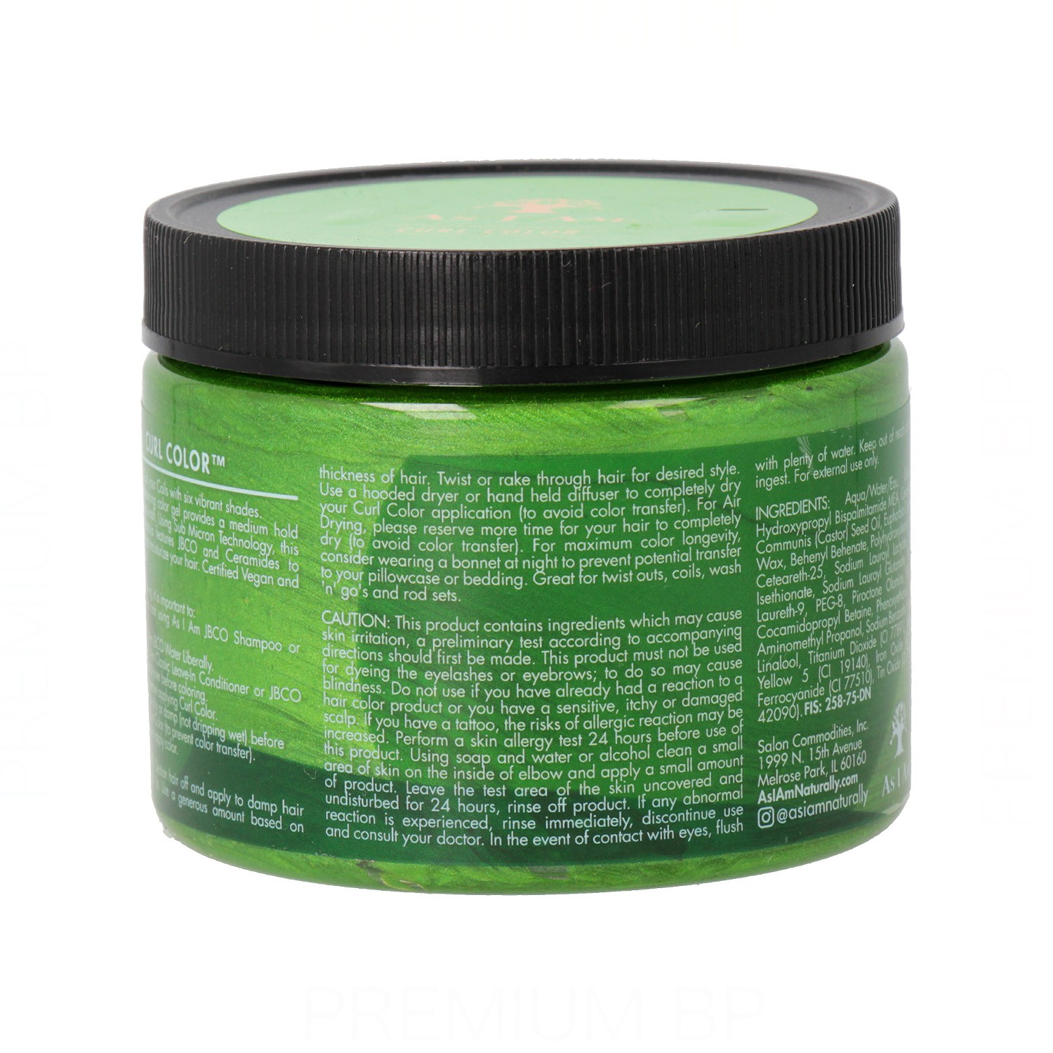 As I Am Curl Color Tinte Color Temporal Emerald Green 182 g