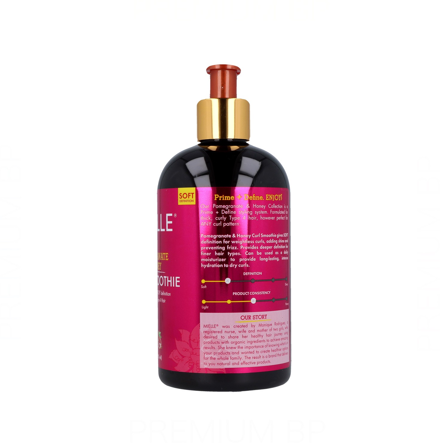 Mielle Pomegrante & Honey Curl Smoothie (Gel Para Rizos) 355 ml/12Oz