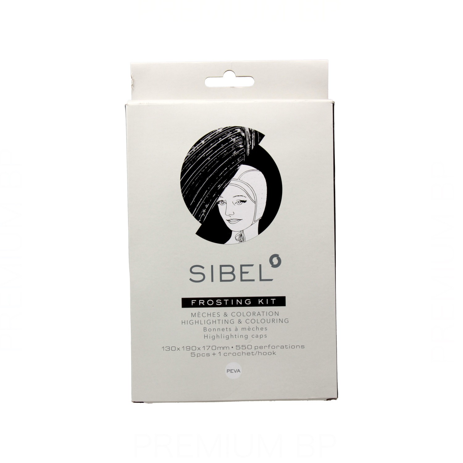 Sinelco Sibel Frosting Kit Gorro Mechas con Gancho 5 unidades