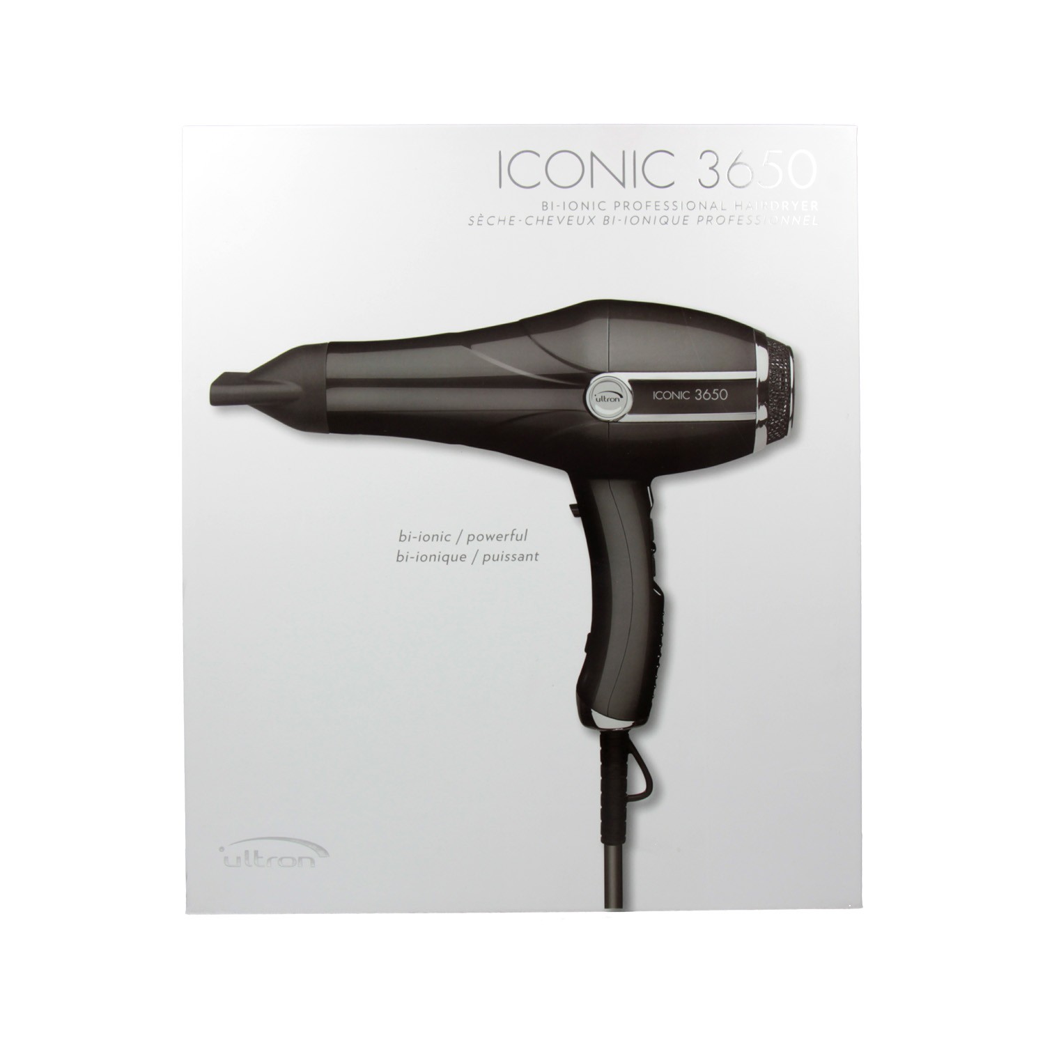 Sinelco Ultron Iconic 3650 Secador de Pelo Negro