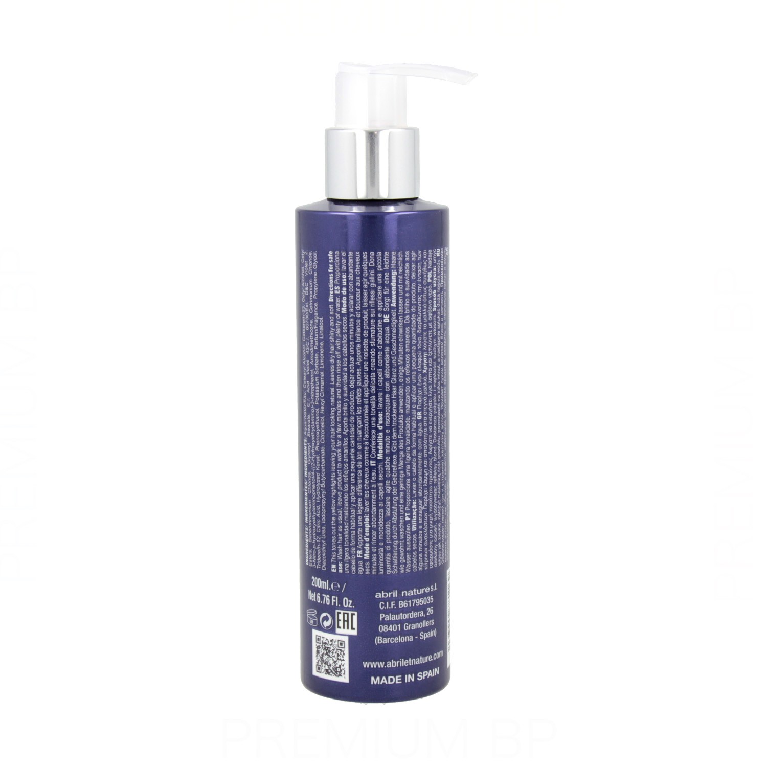 Abril Et Nature Platinum Mascarilla 200 Ml (toner Rubio)