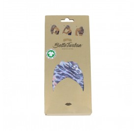 Belle Turban Turbante Animal Print Azul