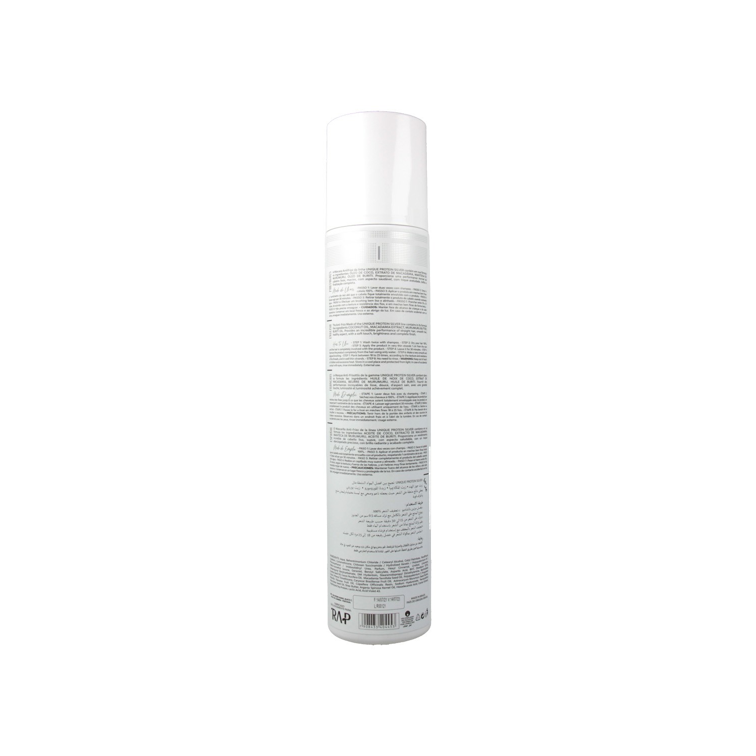 Rap Hair Treatment Unique Protein Silver Mascarilla Anti-Frizz 1000 ml